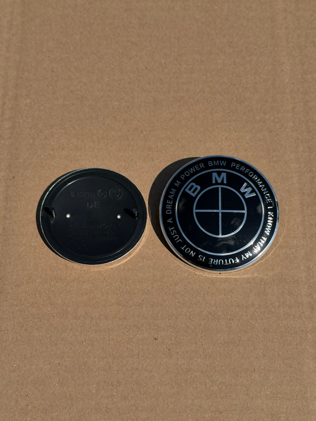 Front/rear BMW 82mm 74mm M Power, Hood Trunk Emblem Logos