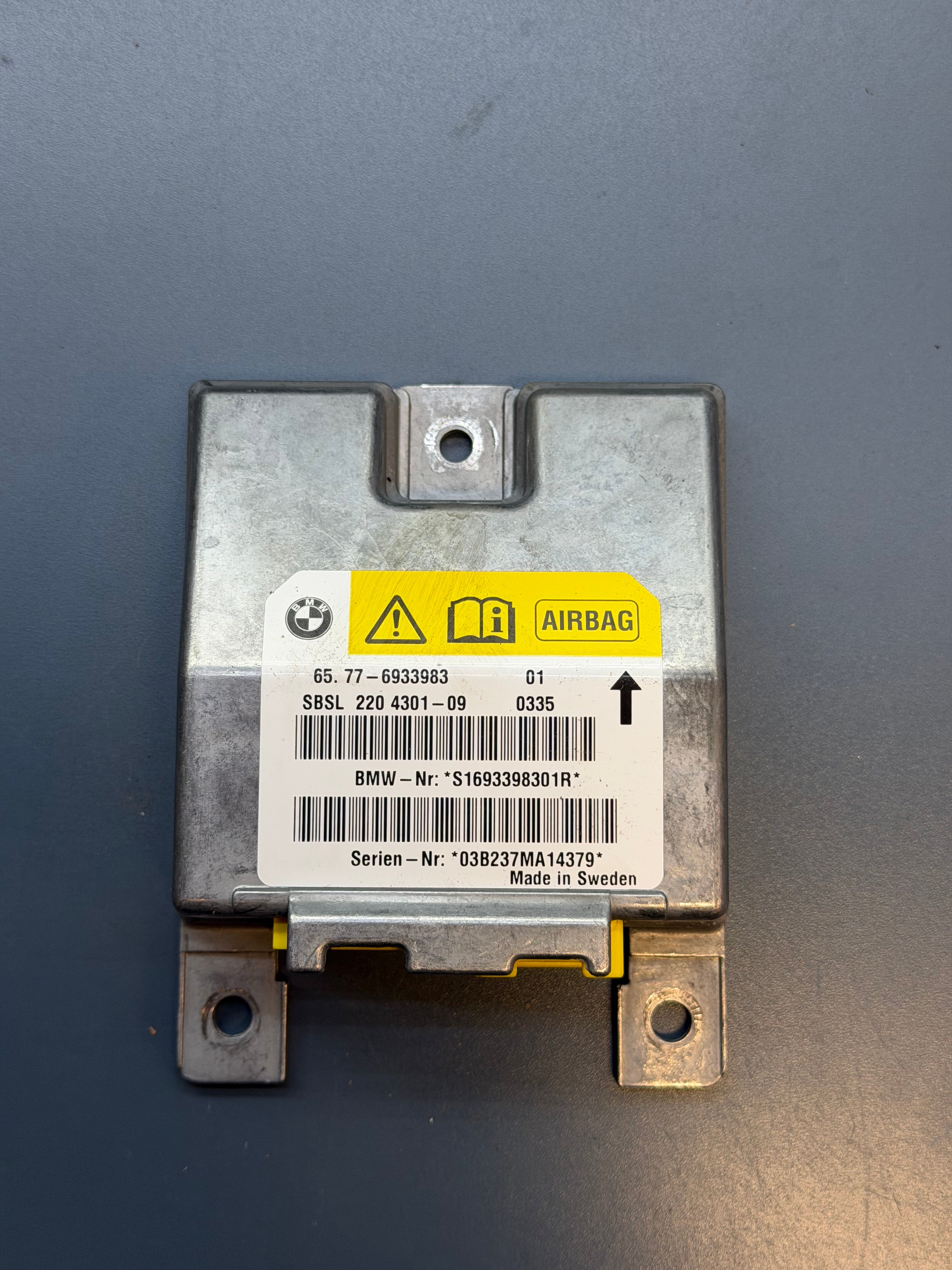 BMW E85 Z4 M54 2004 Module Control airbag 65776933983