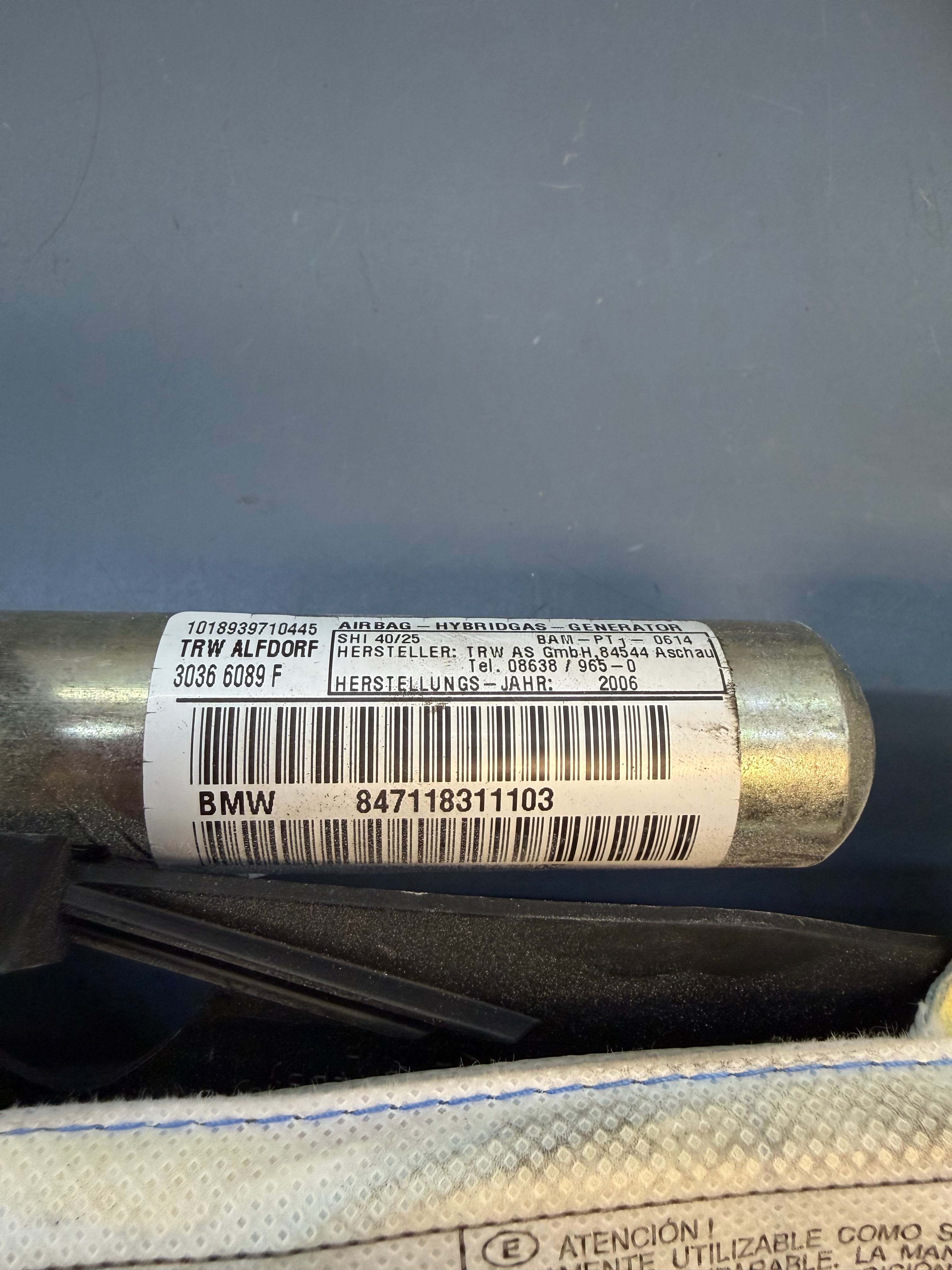BMW E92 Left side Curtain Airbag 847118311103
