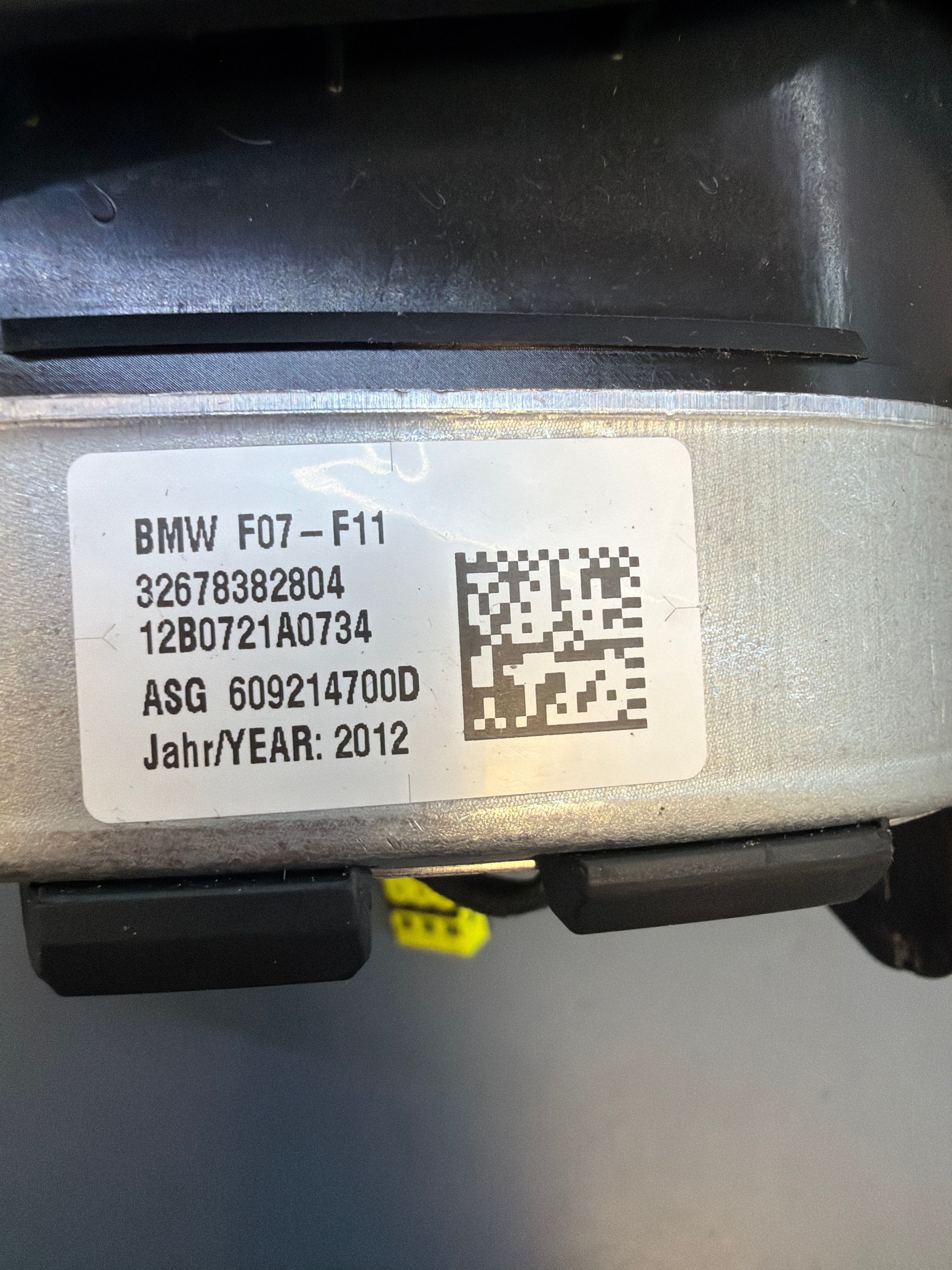 BMW F10 535 2012 Steering Wheel Airbag 32678382804