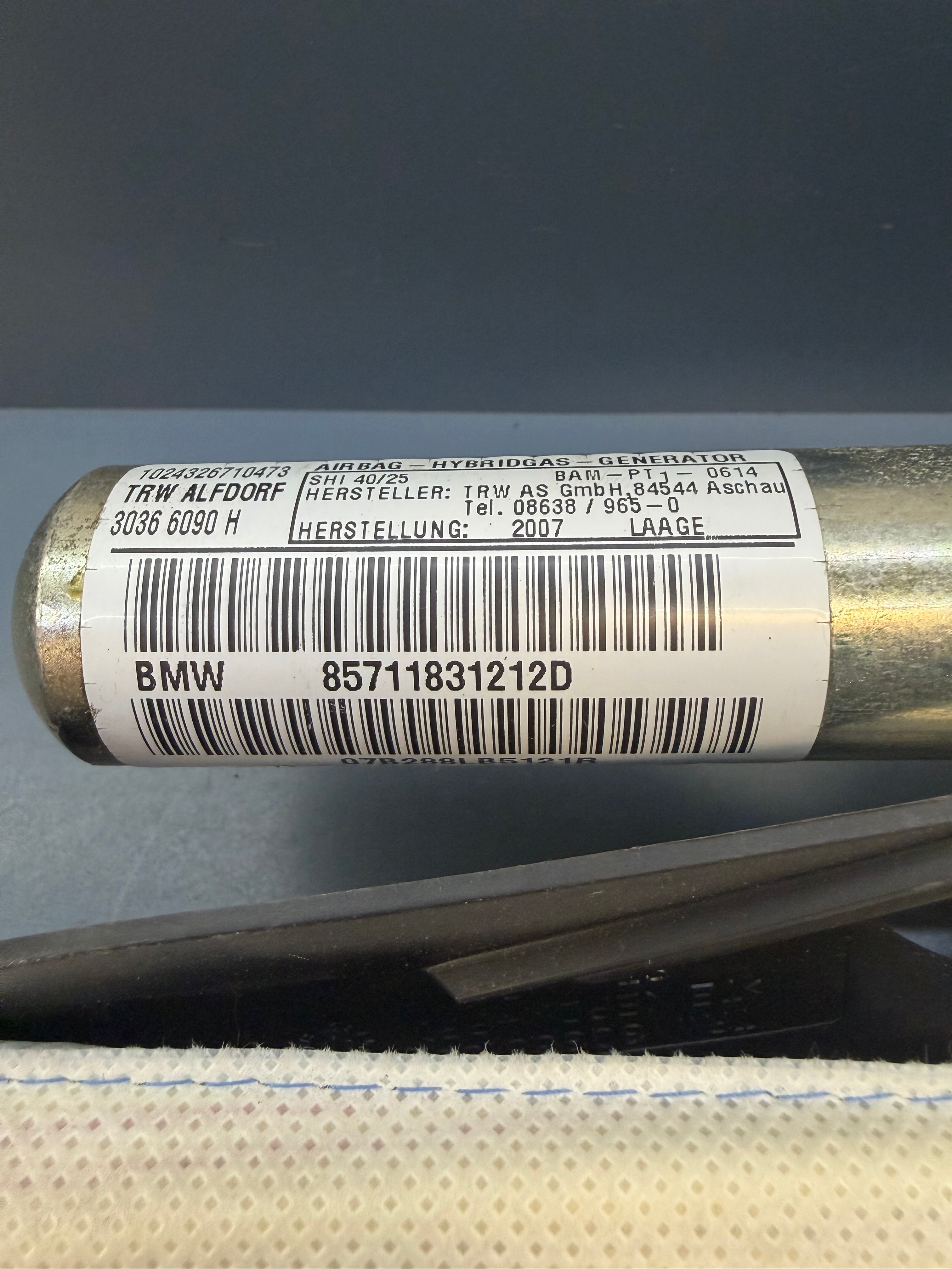 BMW E92 Right passenger side Curtain Airbag 85711831212D