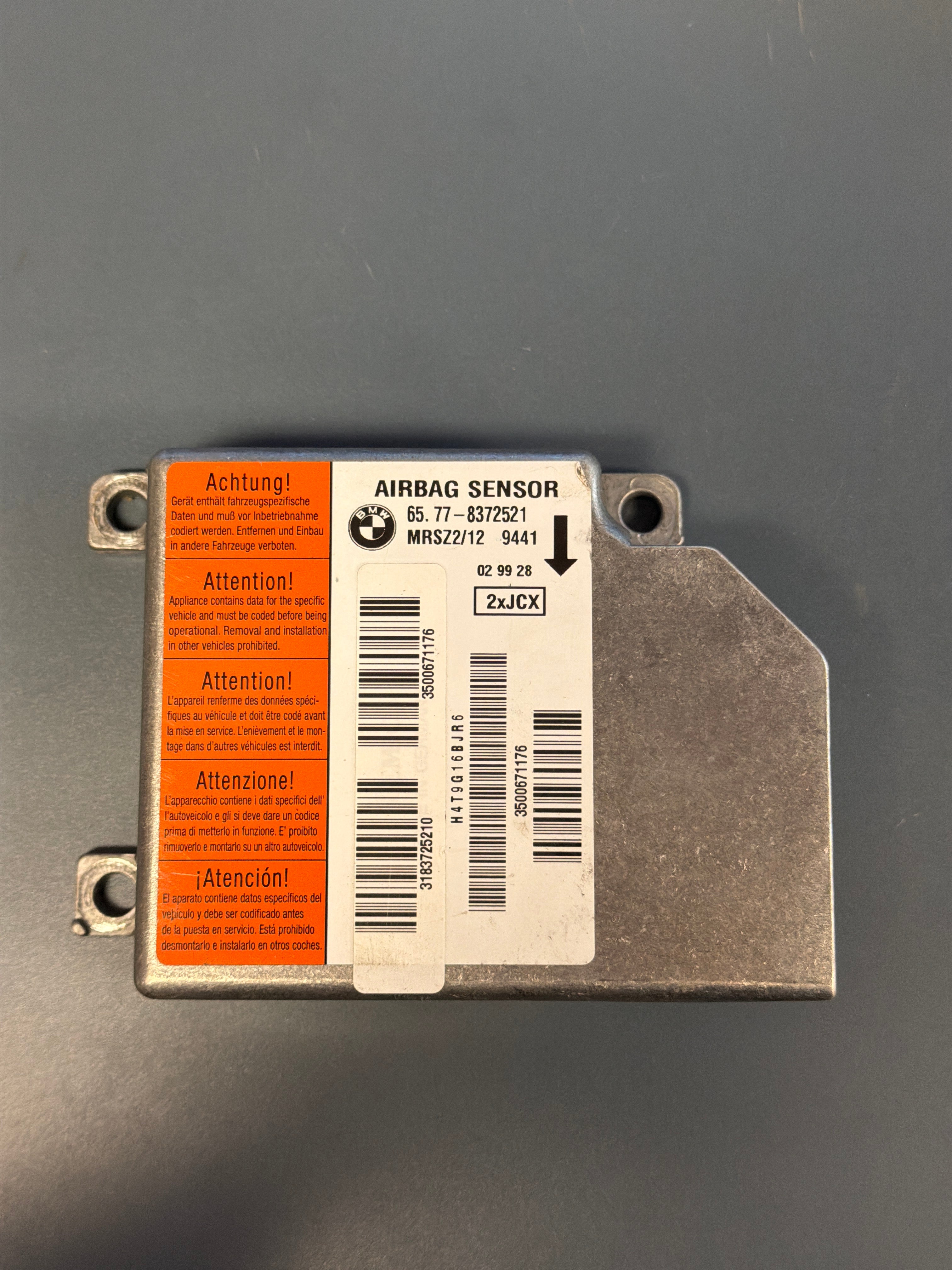 Airbag Control Module  E46 8372521
