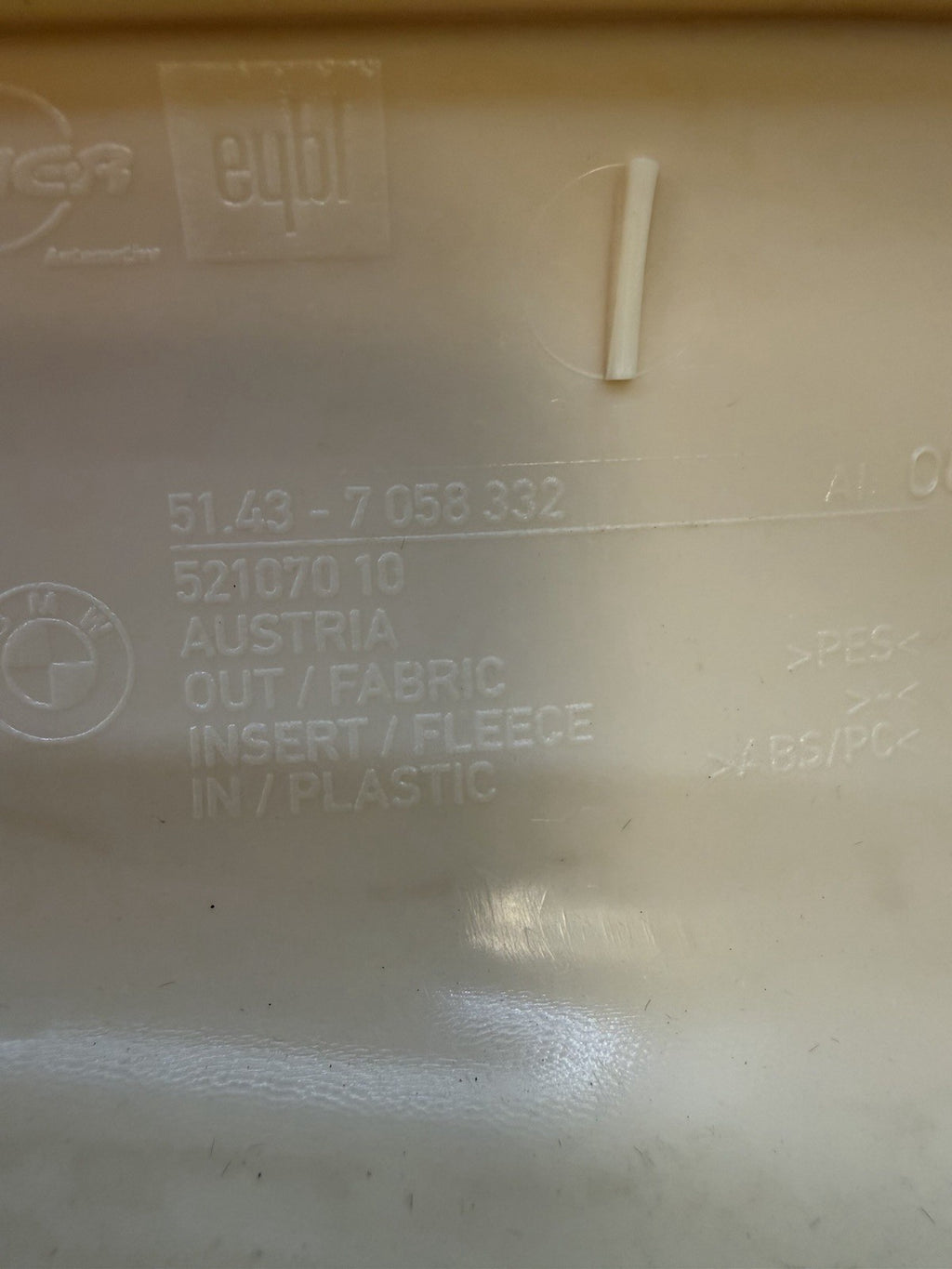 Interior Trim Cover BMW E90 E91 LCI Column A Pillars Beige 7058331/32