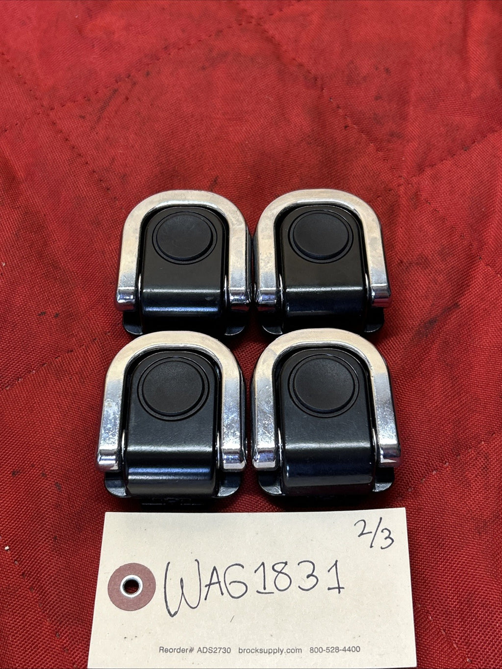 03-17 BMW X3 E83 F25 Rear Trunk Cargo Tie Down Hooks 3400537 Set of Four (4)