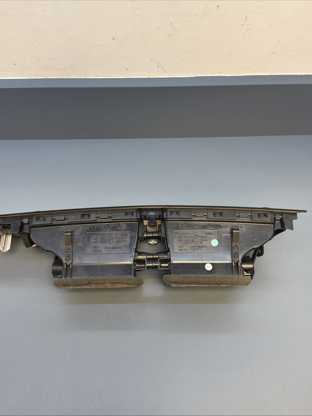12-15 BMW X1 E84 DASHBOARD PANEL & AC AIR VENT GRILLE TRIM SILVER 9258354