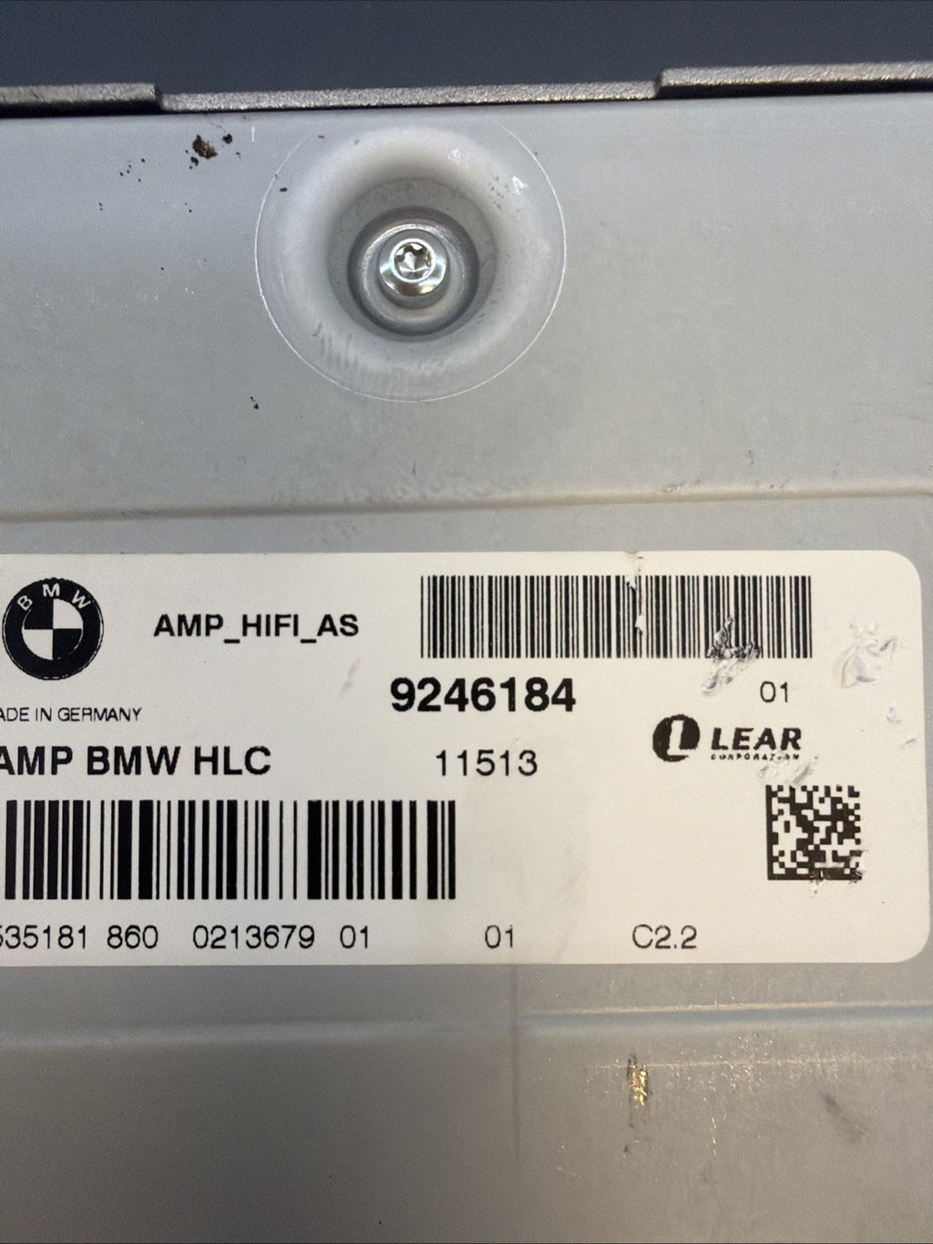 07-11 BMW E90 E92 328i 335i 335d M3 HiFi Audio Music Amplifier 9246184 OEM