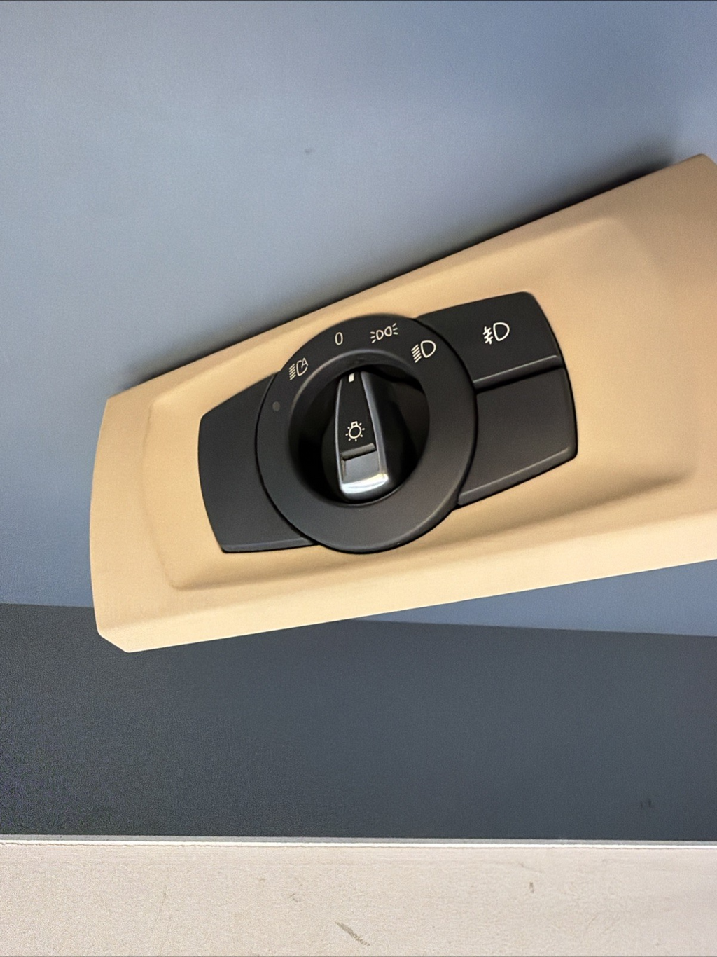 06-11 BMW E90 E92 328i 335d Headlight Control Switch Unit Beige 9169398 OEM