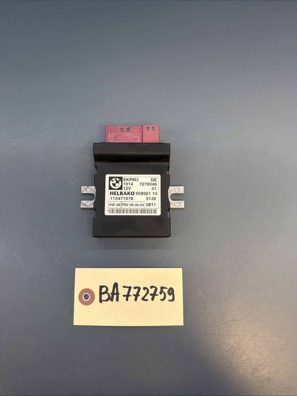 2007-2013 BMW E90 E92 E93 328i 335i FUEL PUMP CONTROL MODULE EKPM3 OEM 7276046