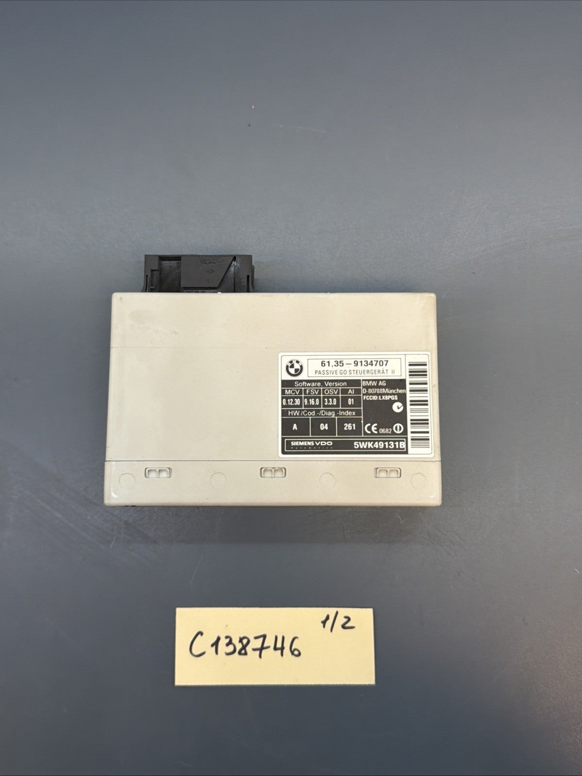 2006-2012 BMW E60 E61 E70 E64 E63 KEYLESS GO PASSIVE CONTROL MODULE 9134707 OEM
