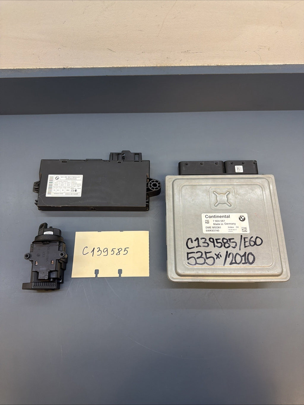 BMW N54 Engine Computer Key CAS 3 Module ECU DME Unit E60 E88 E92 MSD81 7604567