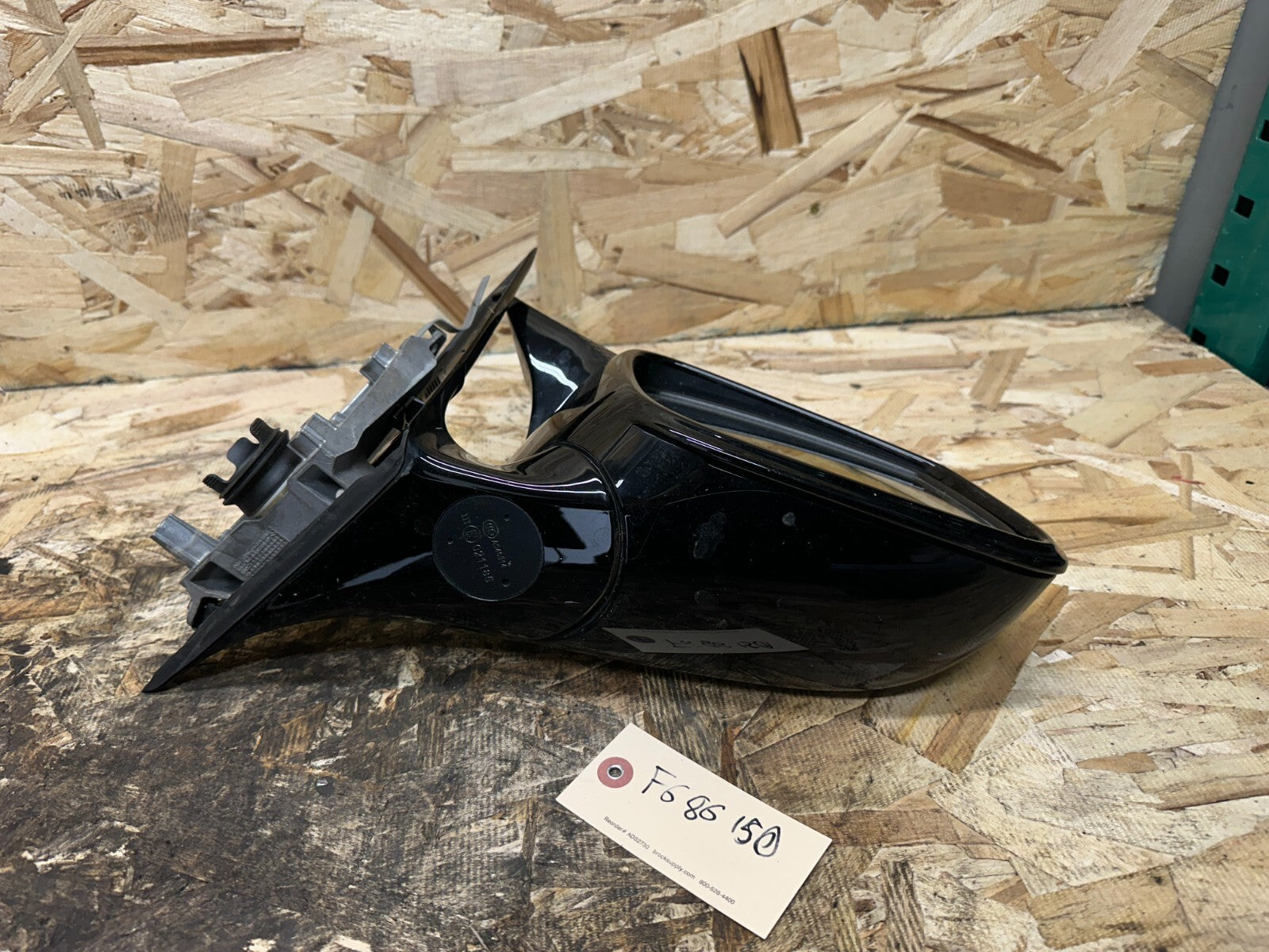 BMW 12-19 F30 POWER FRONT RIGHT PASSANGER DOOR MIRROR +COVER CRACKED OEM 013079