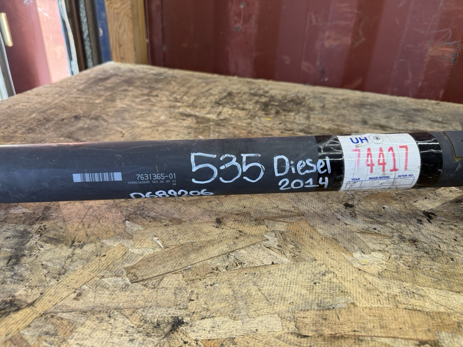  14-16 OEM BMW F10 535d RWD Rear Drive Shaft Driveshaft Single AT  "NOTE"