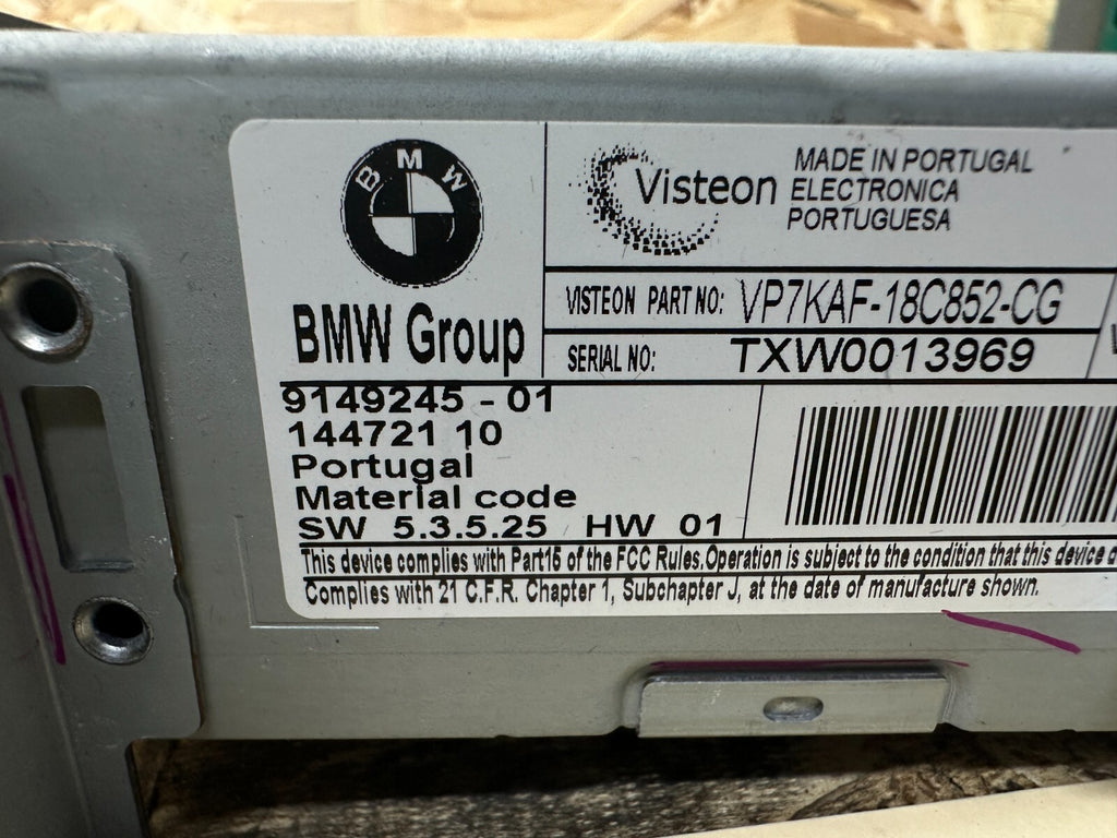 BMW 2004-2010 E60 5 SERIES RADIO AUDIO CD PLAYER NAVIGATION OEM 9149245