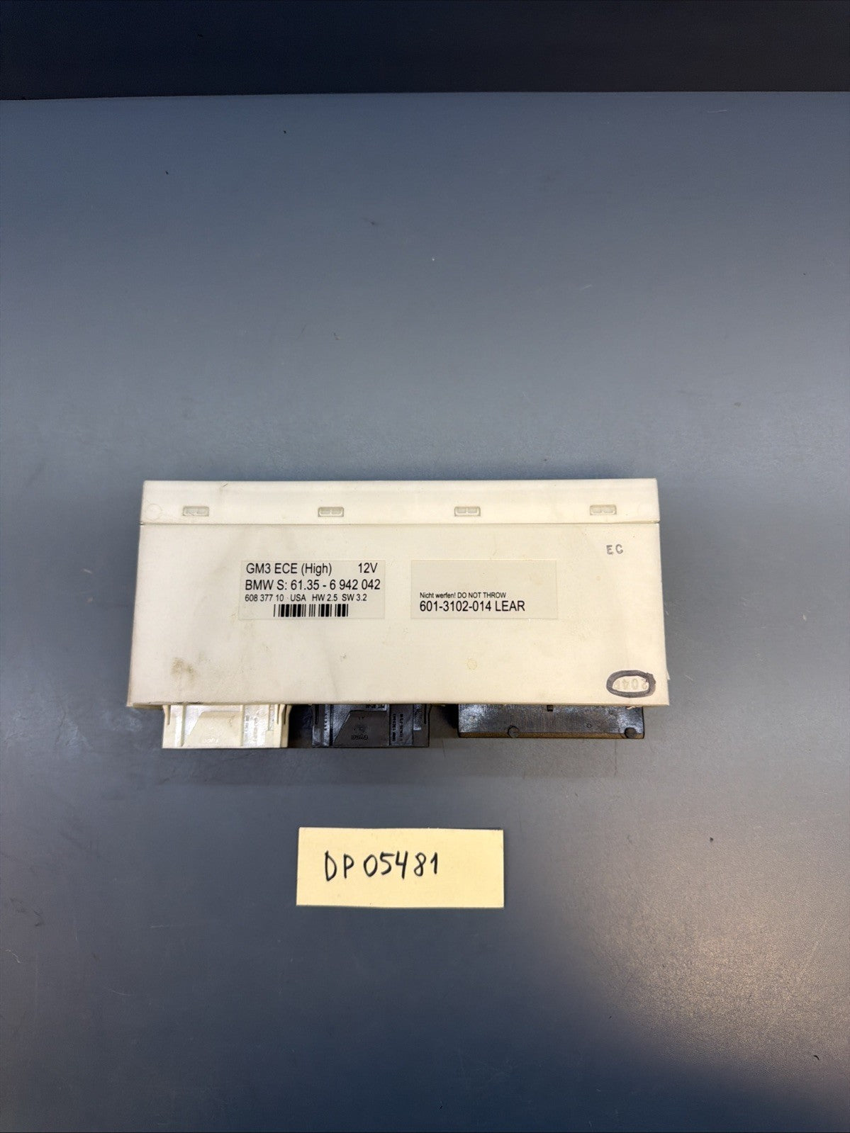 BMW 5 7's E39 E38 E53 USA GM 3 GENERAL CONTROL UNIT MODULE HIGH 6942042