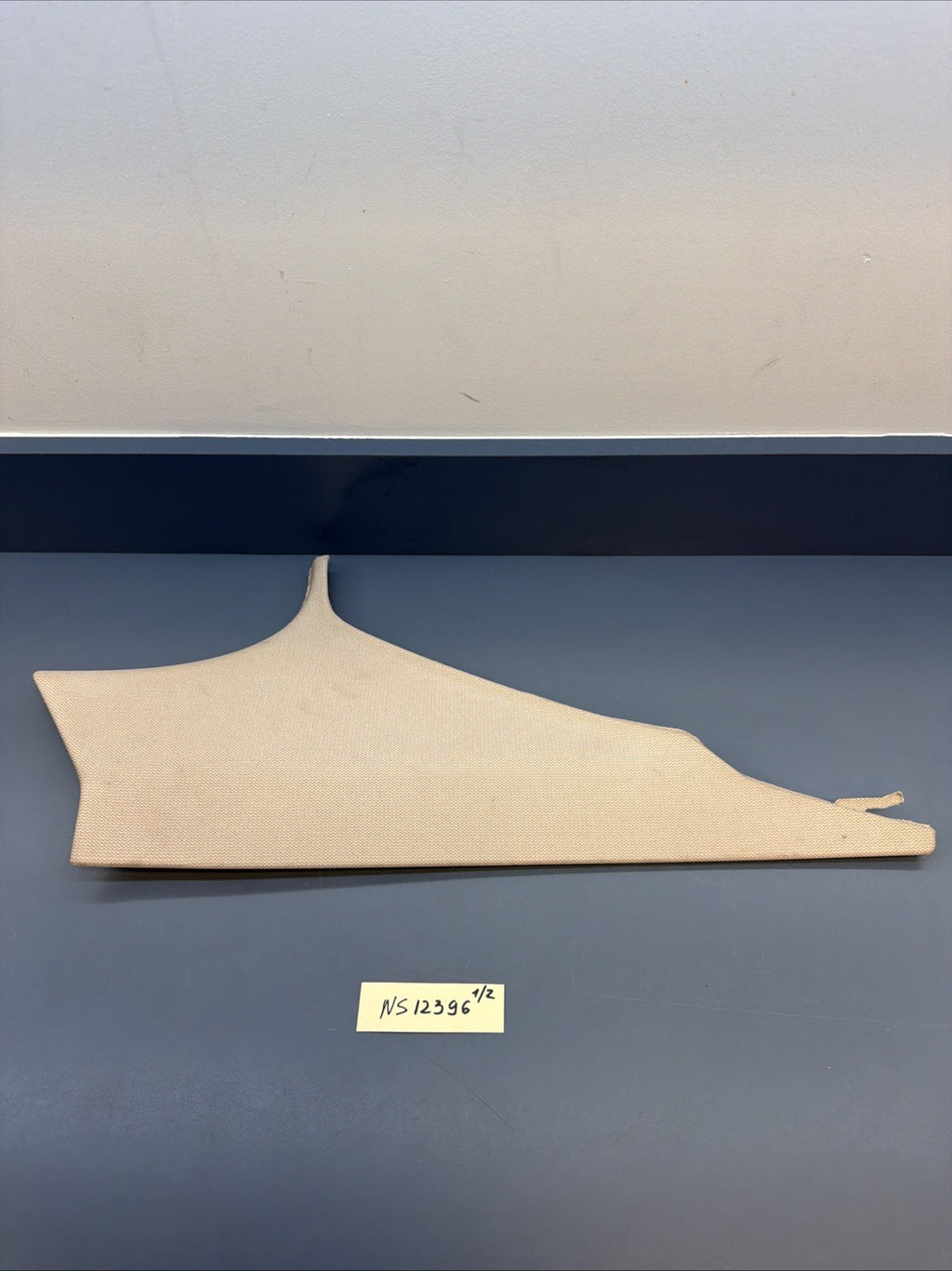 12-18 BMW 320i 328i F30 Rear Left Upper C Pillar Trim Cover Panel Beige 7221003