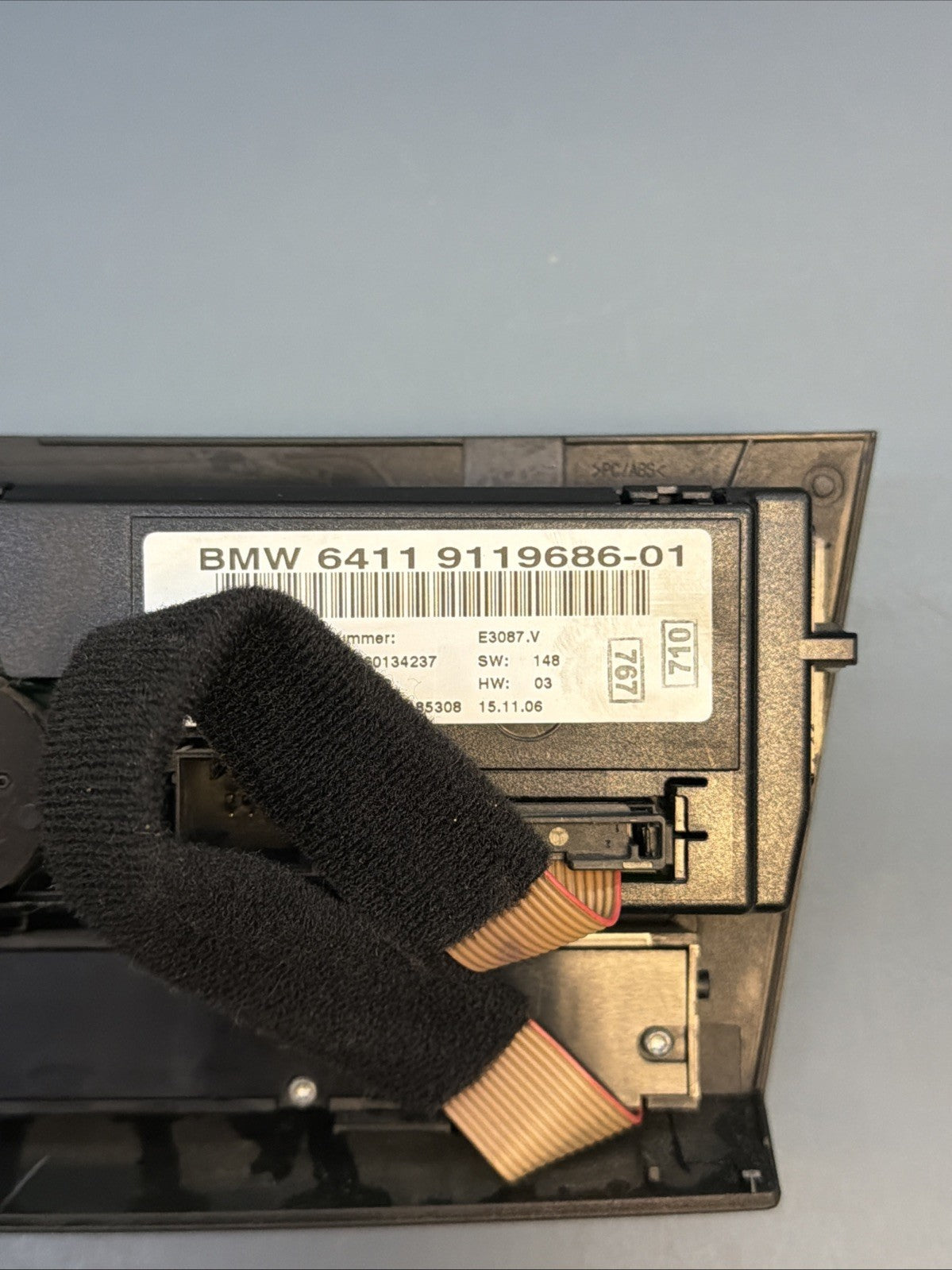 06-12 BMW E90 E91 E92 HVAC HEATER A/C CLIMATE CONTROL SWITCH PANEL OEM 9119686
