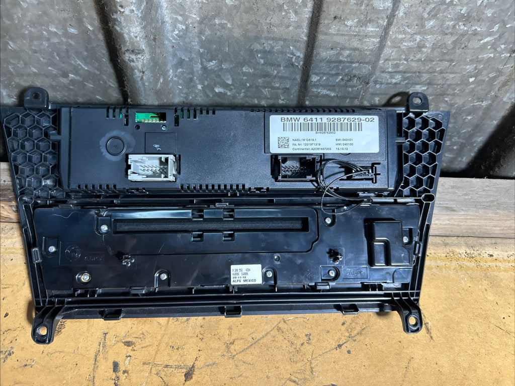 BMW 11-17 F25 X3 AC/HEATER CLIMATE CONTROL SWITCH PANEL+TRIM BLACK OEM 9259616