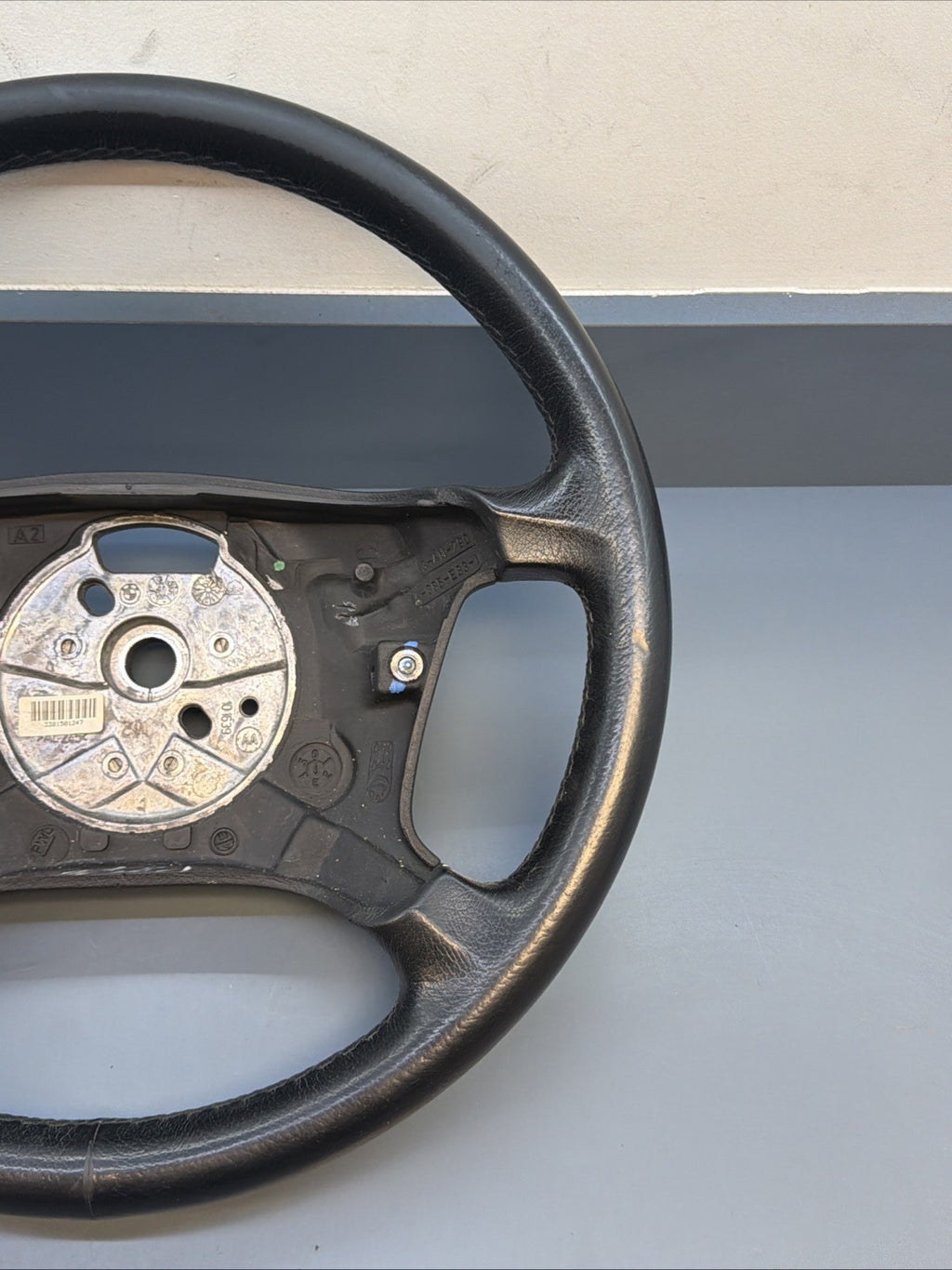 2004-2006 BMW X3 E83 4-Spoke Steering Wheel Black Leather OEM 3411790