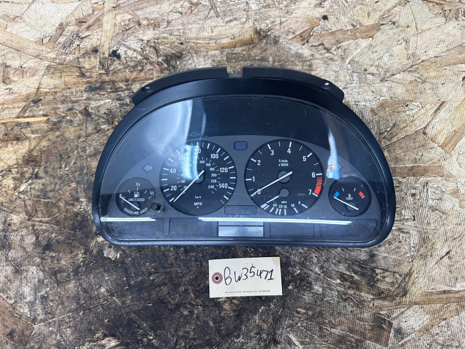 BMW 95-03 E39 5 SERIES PRE LCI INSTRUMENT GAUGE CLUSTER SPEEDOMETER OEM 8375673