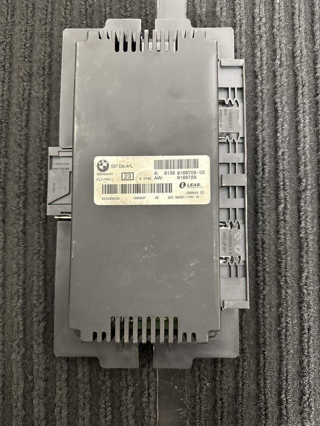 07-10 BMW E90 E92 E93 335I 328I FRMII FRM2 FOOTWELL CONTROL MODULE OEM 9166709