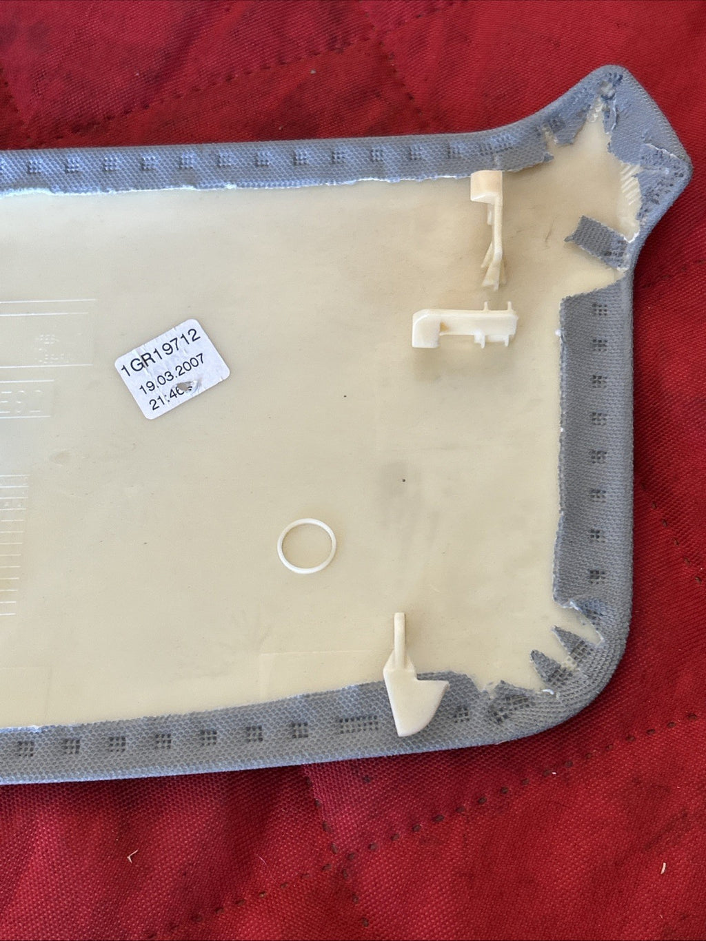 07-13 BMW 3 SERIES E92 E93 COUPE HEADLINING REAR BRAKE COVER GREY 7139298