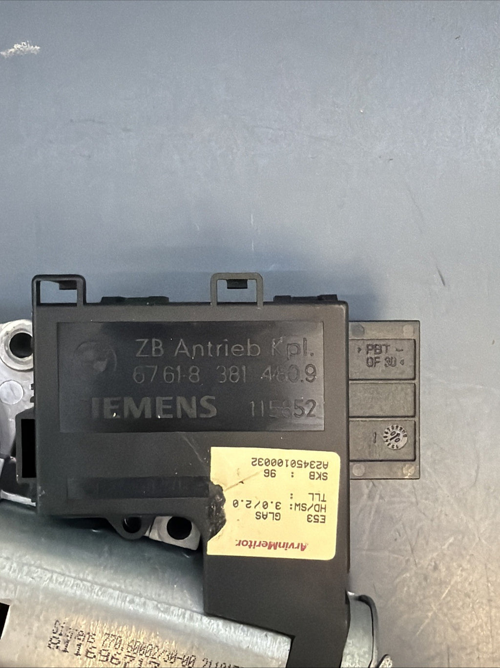 00-06 BMW X5 E53 Upper Overhead Sunroof Moonroof Motor 8381480 OEM