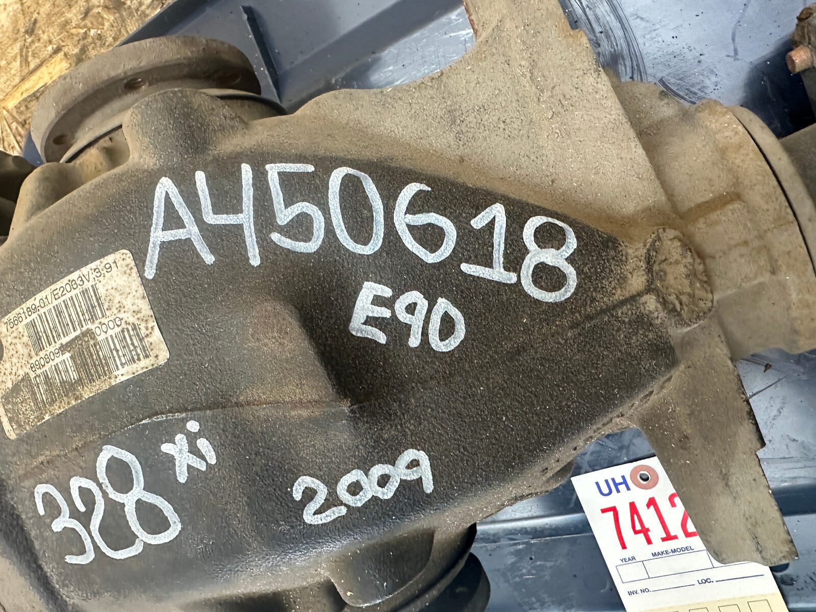 BMW E90 325xi 328xi 3 SERIES REAR DIFFERENTIAL FINAL 3.91 DRIVE OEM 7566189