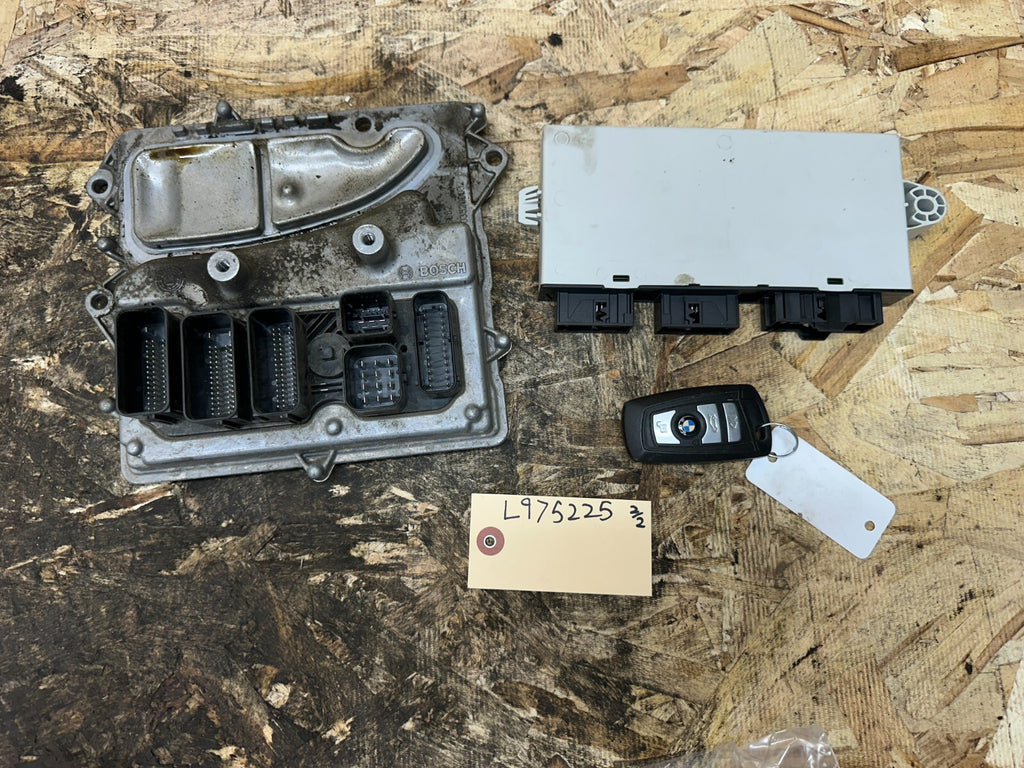 BMW 2011-2017 F25 X3 N55 ENGINE ECU+CAS(IMMOBILIZER+KEY VIN MATCHED OEM 7632115