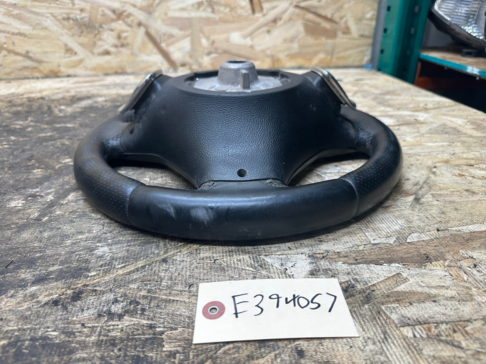 BMW 2006-2013 E9X 3 SERIES BLACK LEATHER STEERING WHEEL W/ PADDLES OEM 3051626