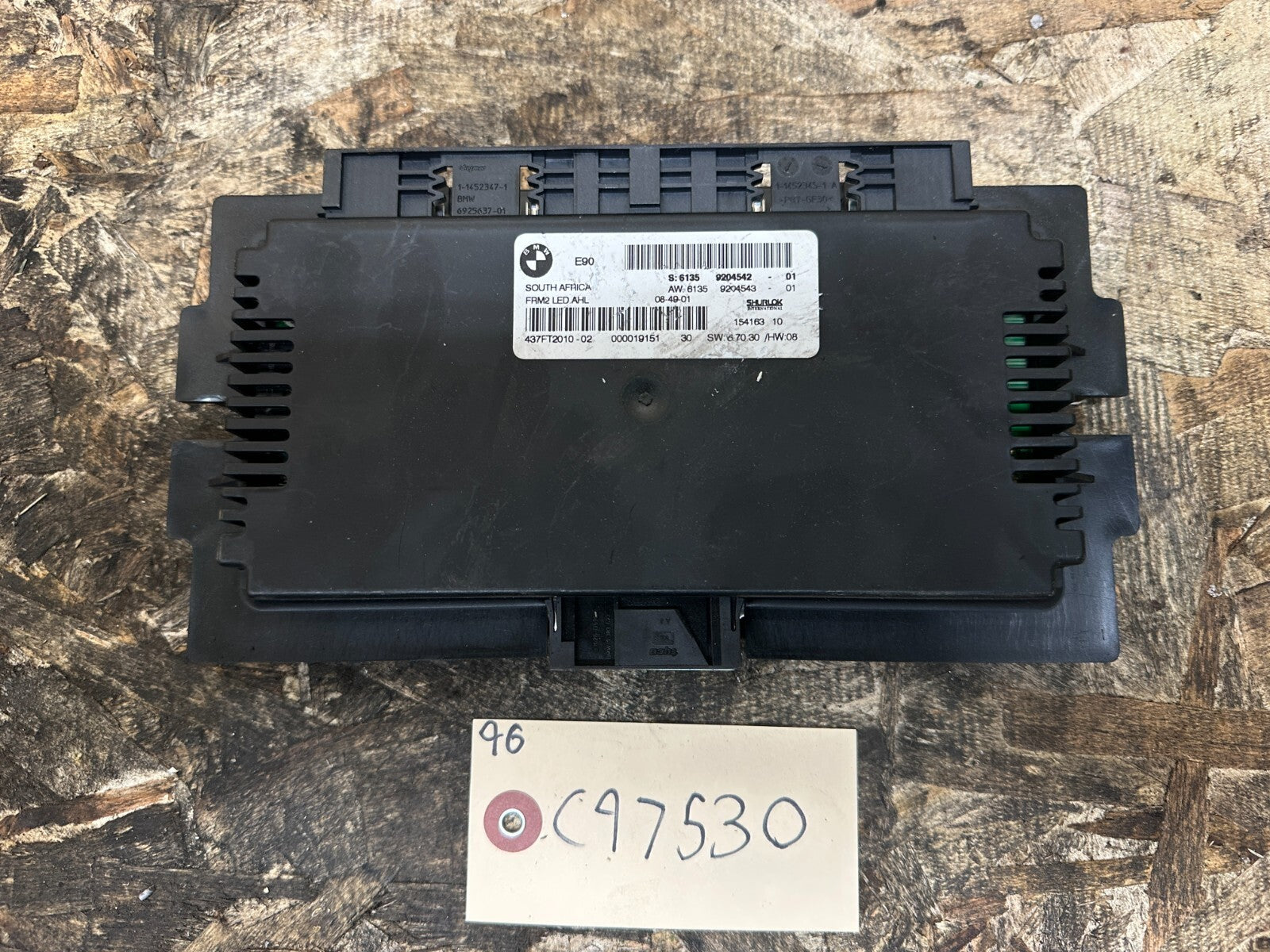 BMW 2006-2012 E90 FOOTWELL LIGHT CONTROL MODULE OEM 9204542
