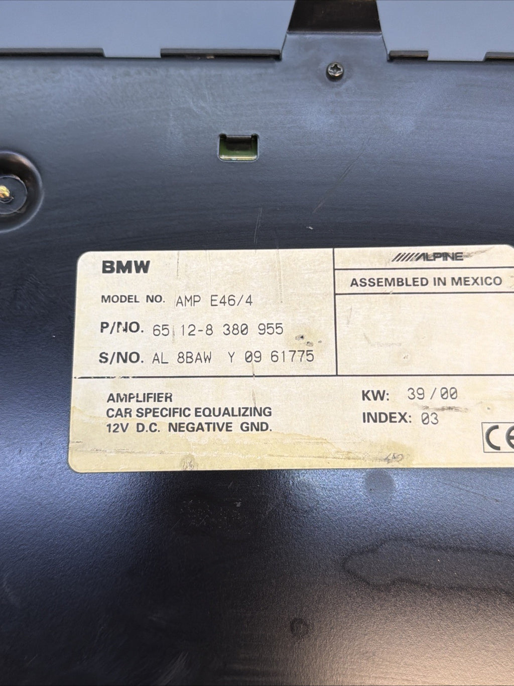 1999 - 2004 OEM BMW 325I AUDIO STEREO RADIO AMP Amplifier 8380955