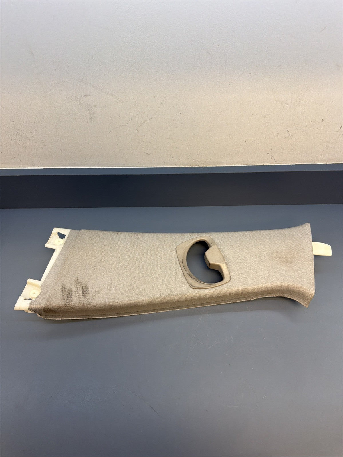07-11 BMW 328I E90 Right Passenger Side Upper B Pillar Cover Grey 7058336 OEM