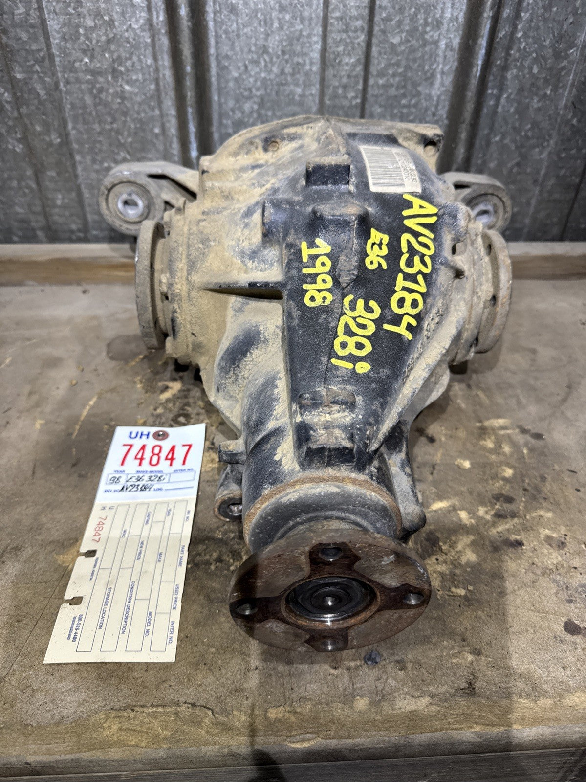BMW REAR DIFFERENTIAL E36 SERIES 328i MANUAL FINAL DRIVE 2.93 1428372