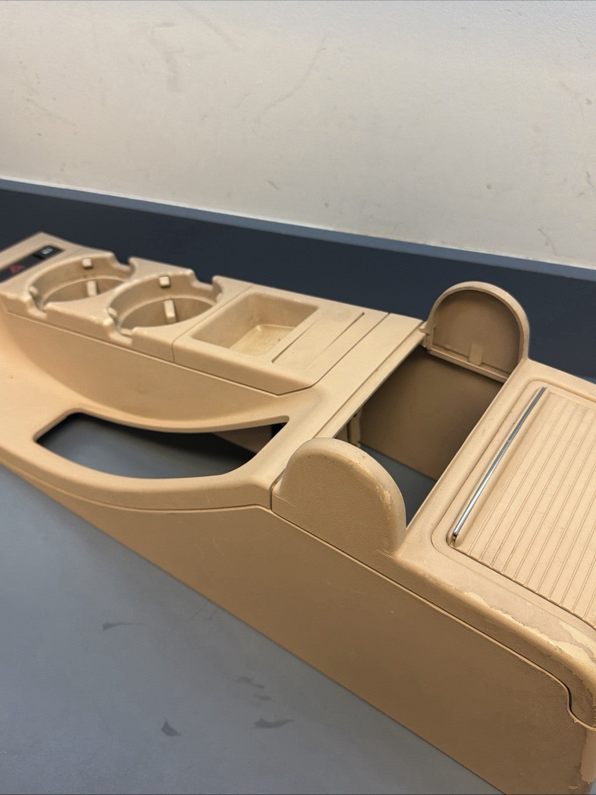 98-06 BMW E46 3 Series Front Center Console Storage Trim Panel Beige 8213680