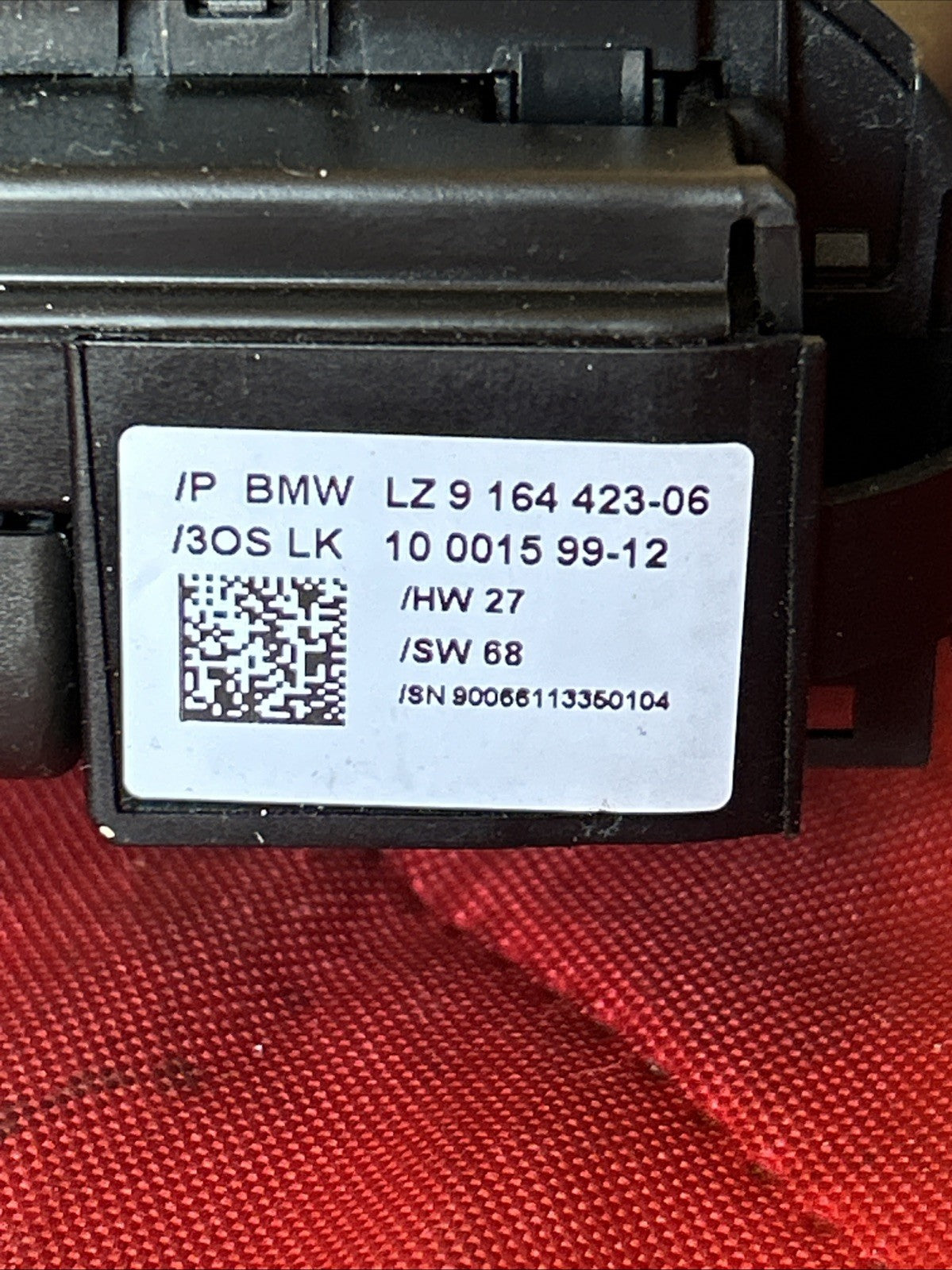 BMW X5 E70 07-13 Turn Signal Wiper Switch SZL Clock Spring Assembly OEM 9164423