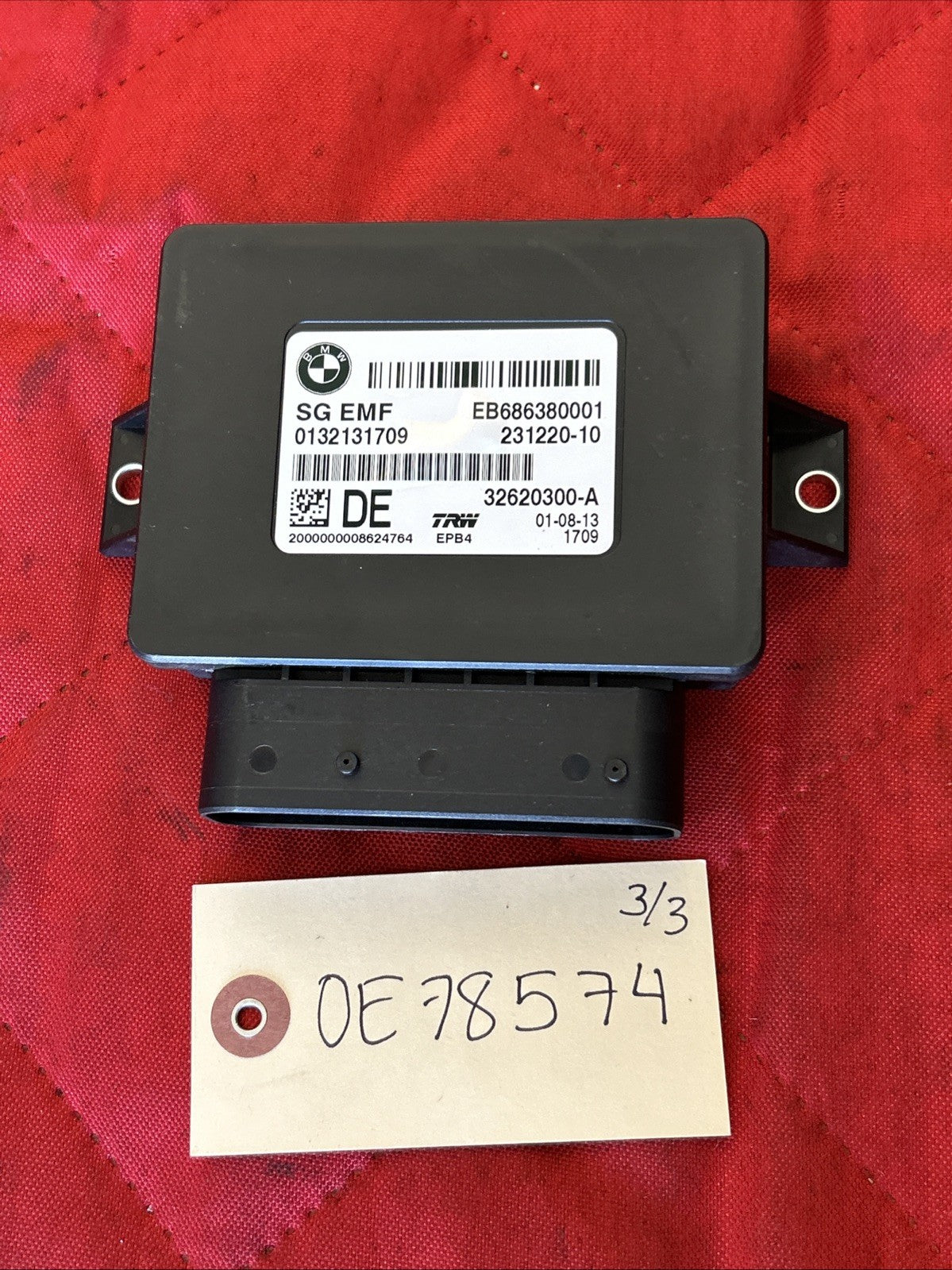 11-17 Oem BMW X3 F10 F11 F25 Parking Brake Control Module 1563163