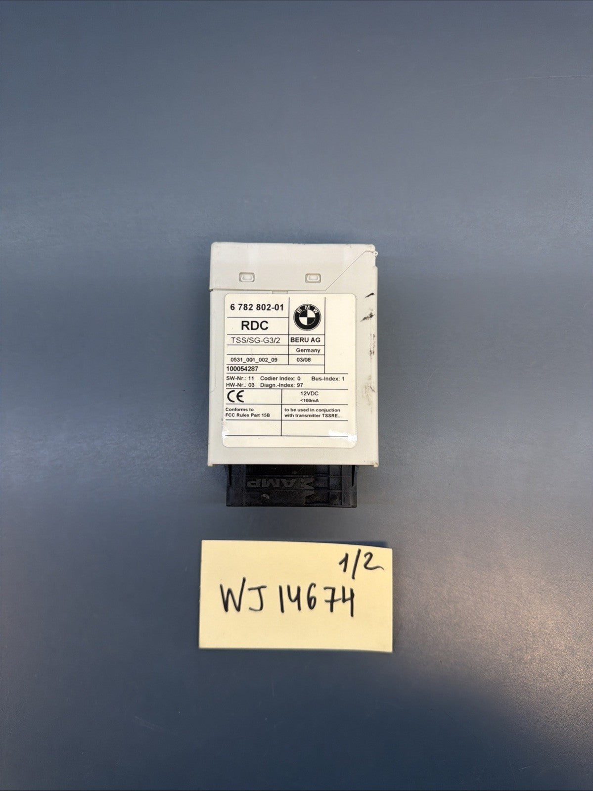 2006 - 2010 BMW X3 E83 TIRE PRESSURE CONTROL MODULE 6782802 OEM