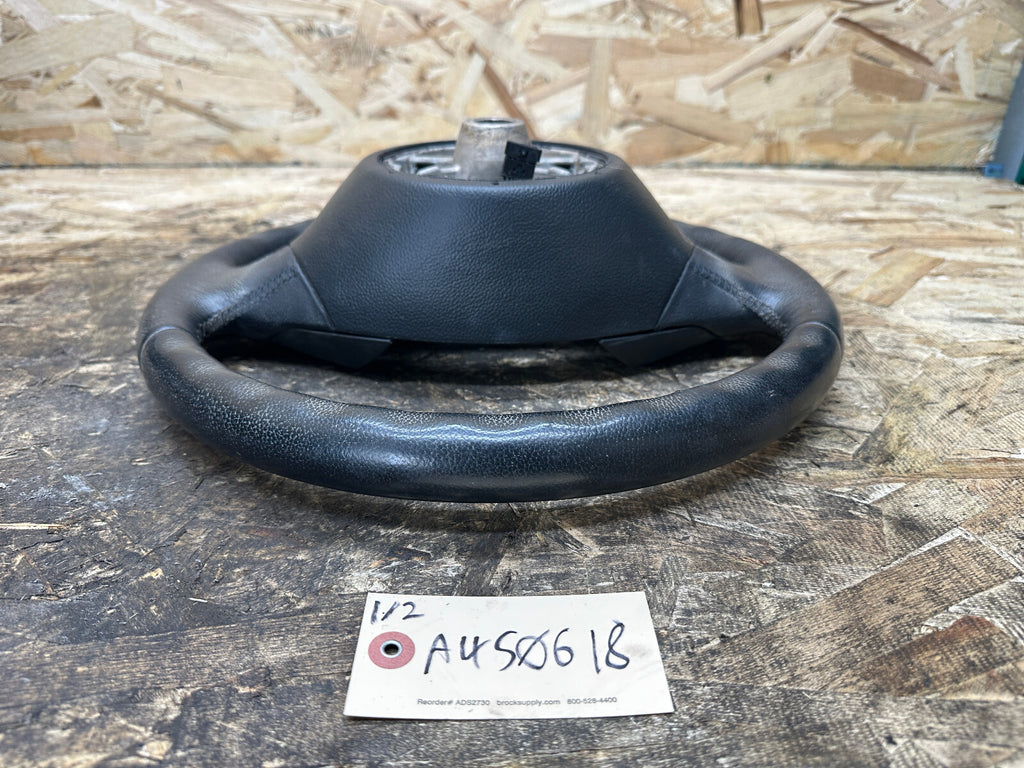 BMW 2006-2012 E90 E9X 3 SERIES BLACK LEATHER STEERING WHEEL OEM 3375E901