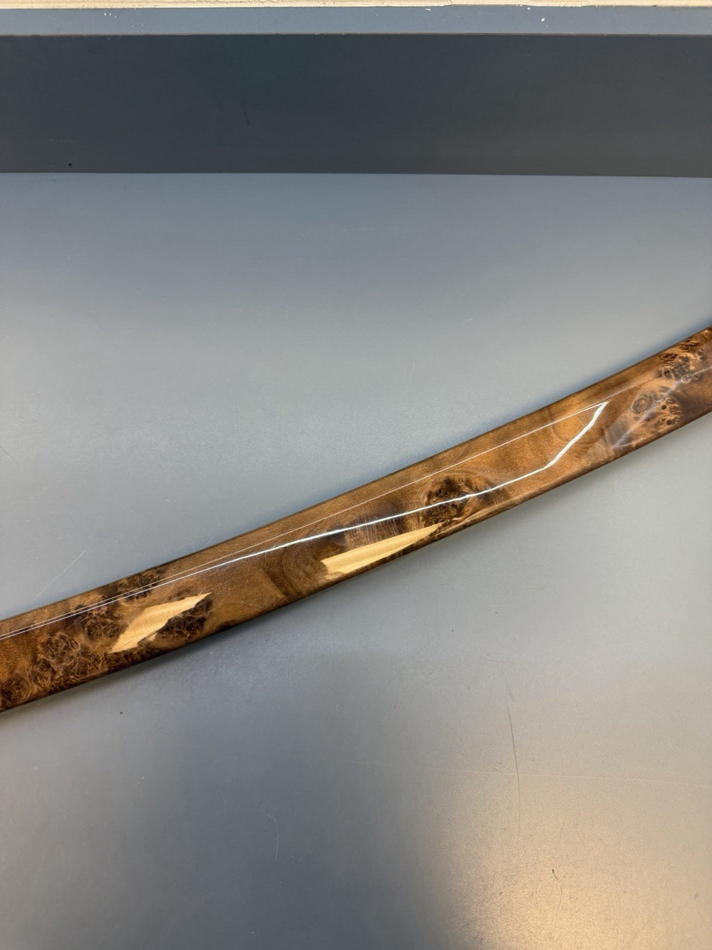 BMW 3 E92 E93 Passenger Side Strip Right Door Wood Trim Poplar Grain 6958240