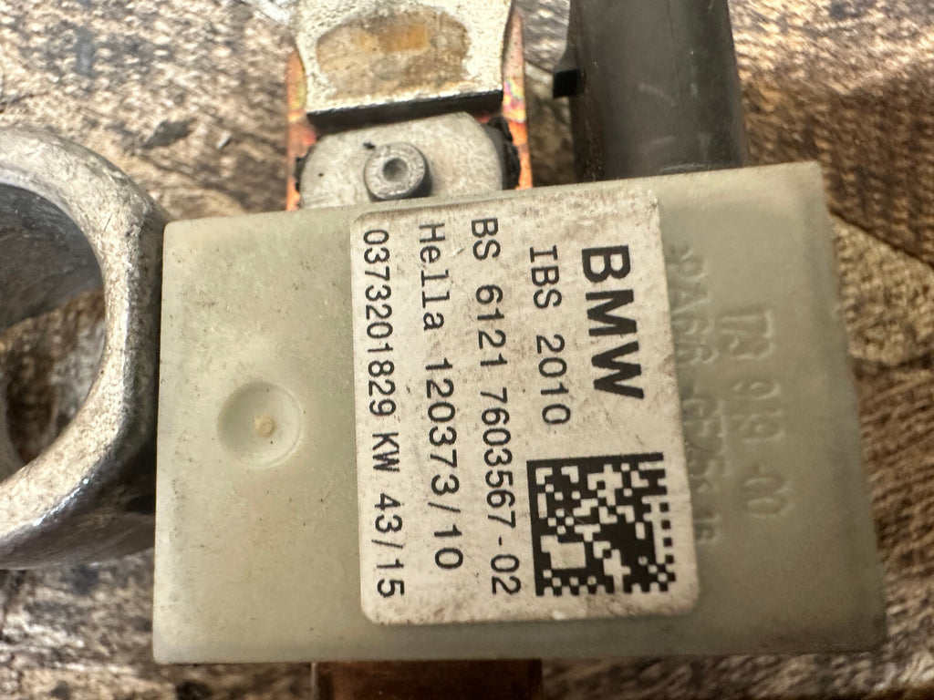 BMW 01-13 E93 E60 E70 E71 3/5 SERIES X5 X6 INTELLIGENT NEGATIVE BATTERY 7603567