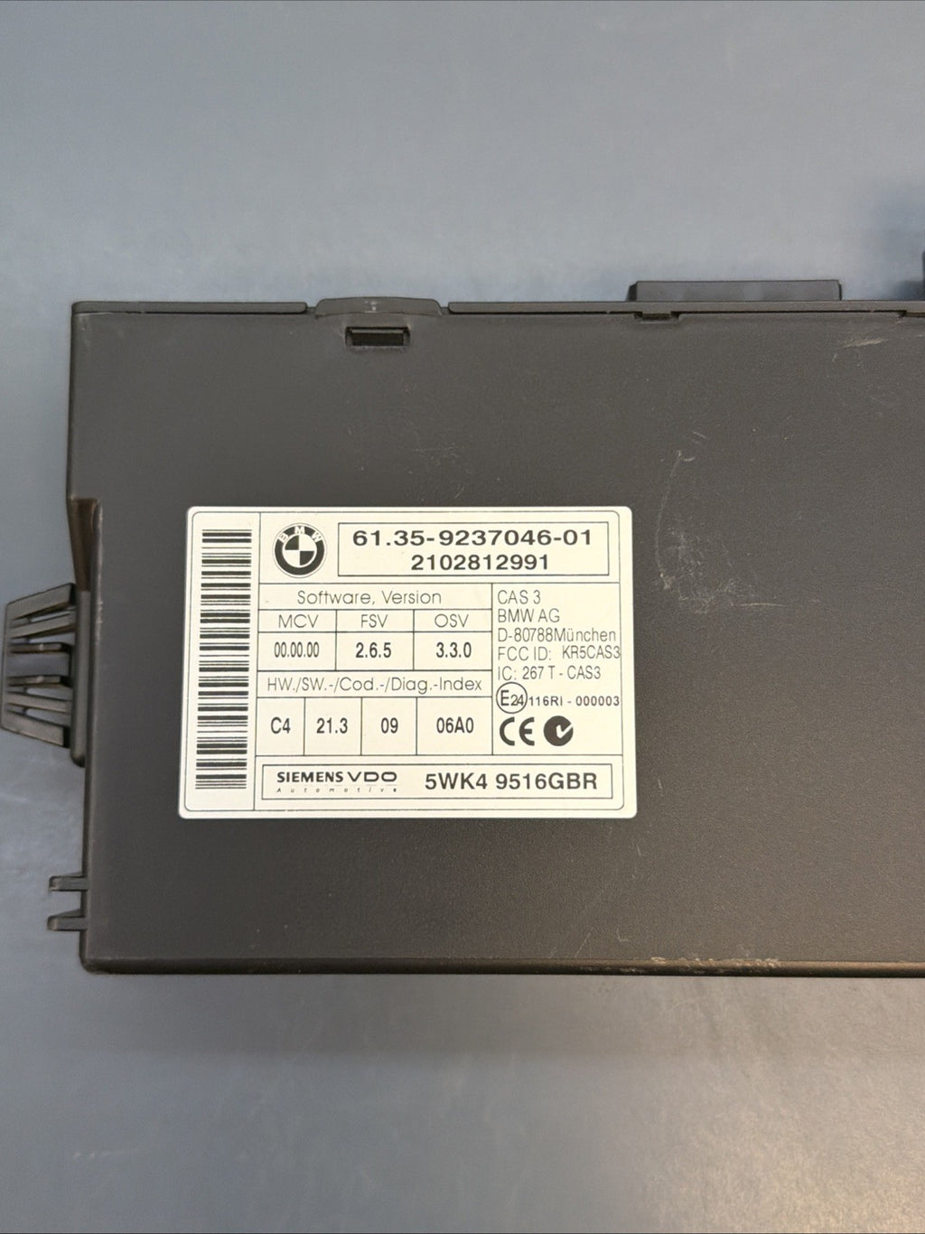 BMW 328I 128I E90 E92 E93 E82 N52 ENGINE ECU SET DME MSV80 CAS3 KEY SET 7614359