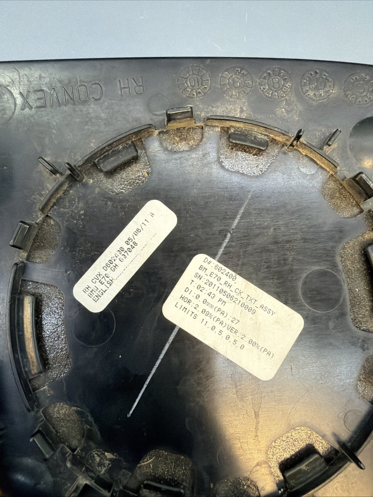 07-13 BMW E70 E71 X5 X6 OEM RH Auto Dimming Heated Mirror Glass 607048