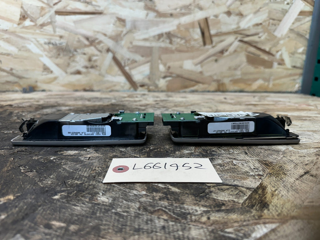 BMW 2007-2014 E70 X5 REAR INTERIOR READING LIGHT SET L+R GRAY OEM 6972977+8