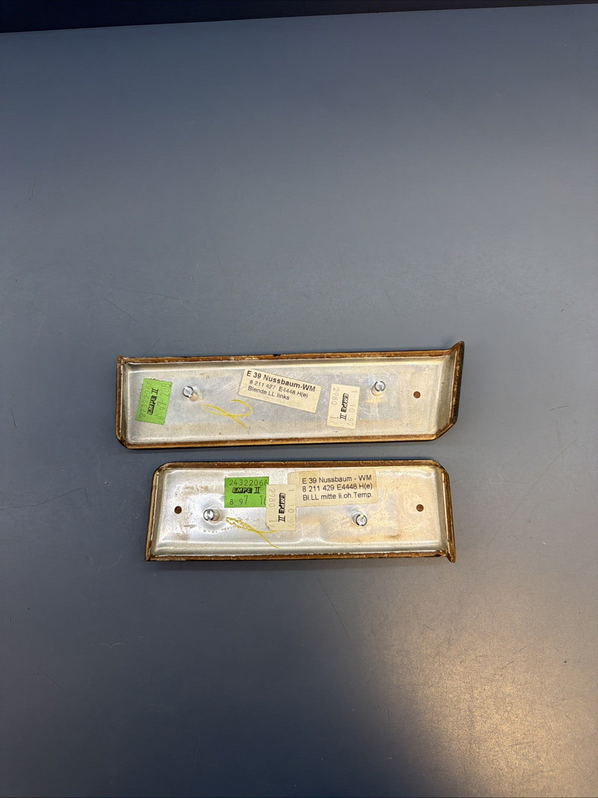 BMW E39 540I M5 525I 528I 530I Interior Wood Trim Dash 3 Pieces OEM 8211434