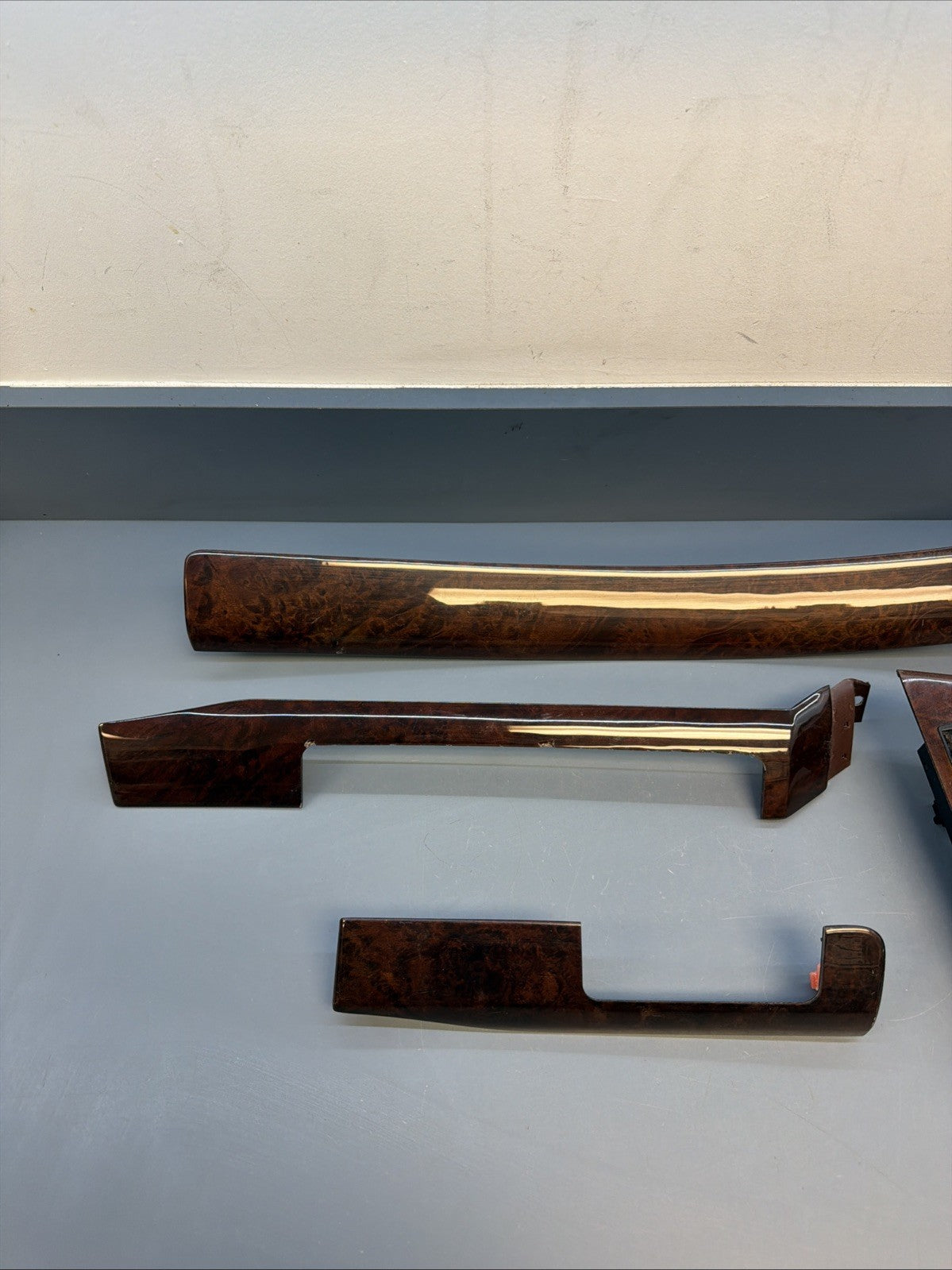 BMW 1999-2005 E46 CONVERTIBLE 4 PIECE BURLED WOOD INTERIOR TRIM SET OEM SEE DESC