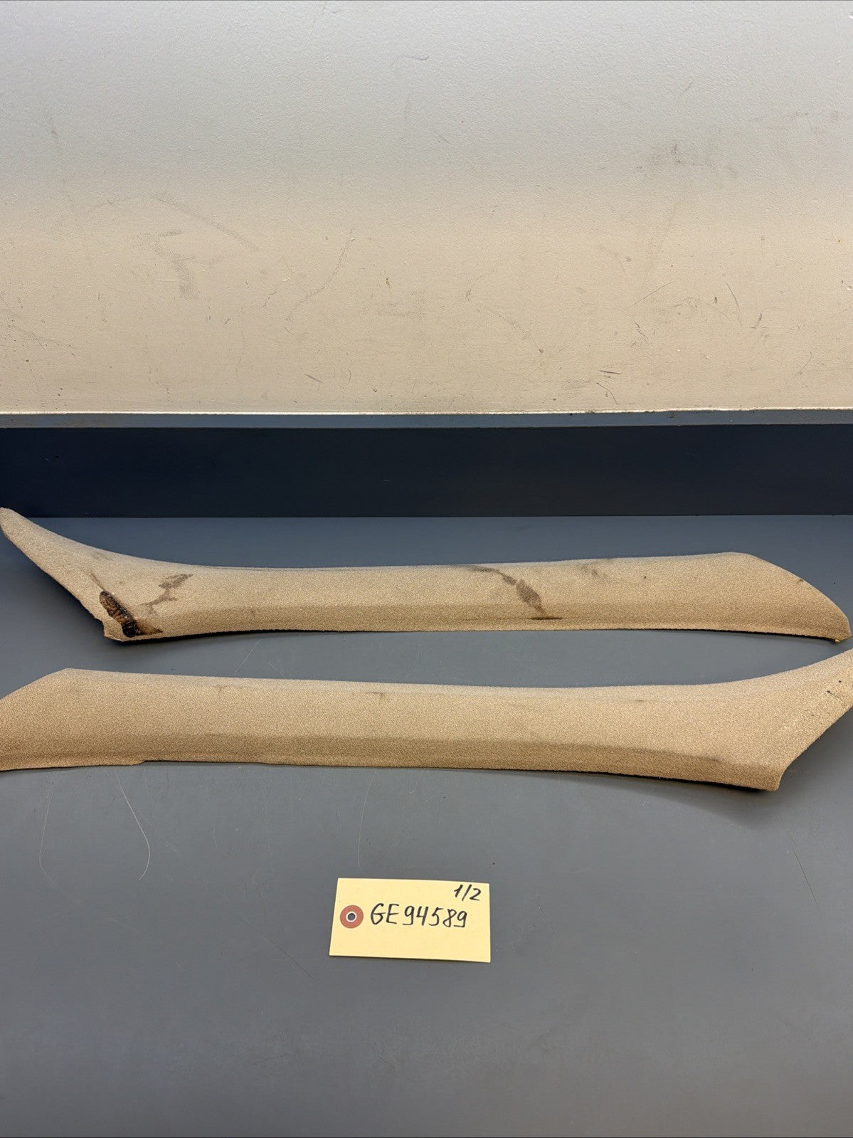 89-95 Bmw E34 5 Series Windshield A Pillar Column Trim Set Gray 8148643 8148644