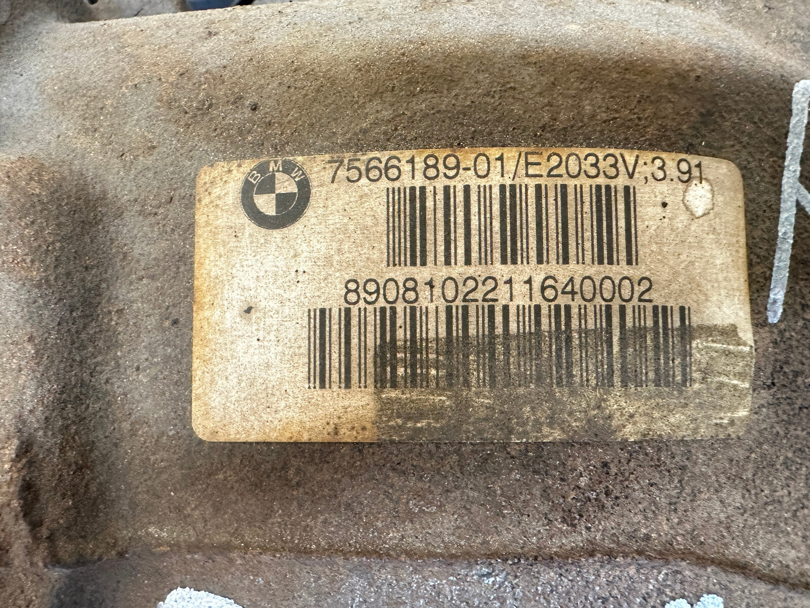 BMW E92 E90 325xi 328xi 3 SERIES REAR DIFFERENTIAL FINAL 3.91 DRIVE OEM 7566189