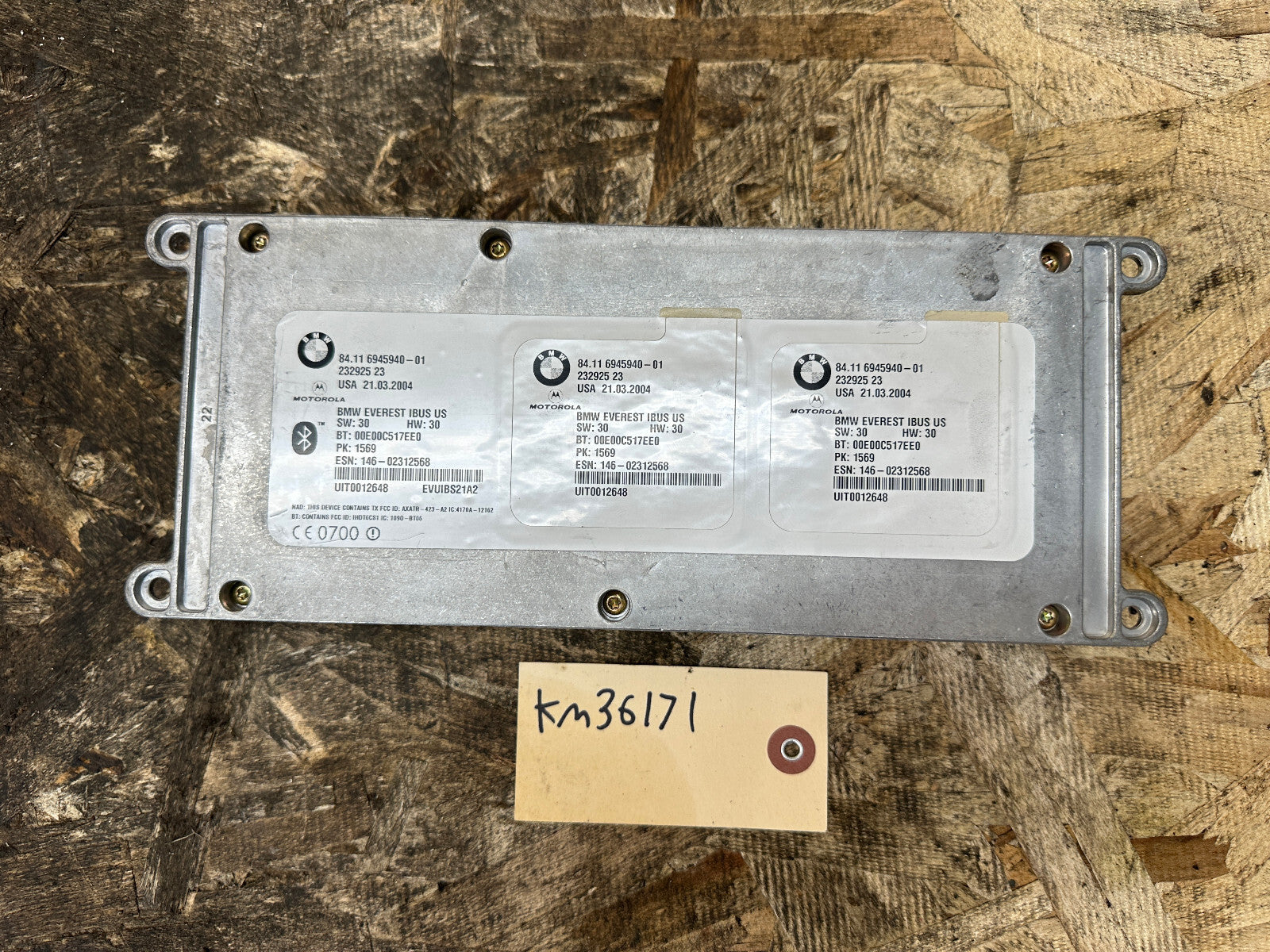 BMW 97-10 E46 E83 E53 E85 3 SERIES X3 X5 Z4 BLUETOOTH TELEMATICS MODULE 6945940