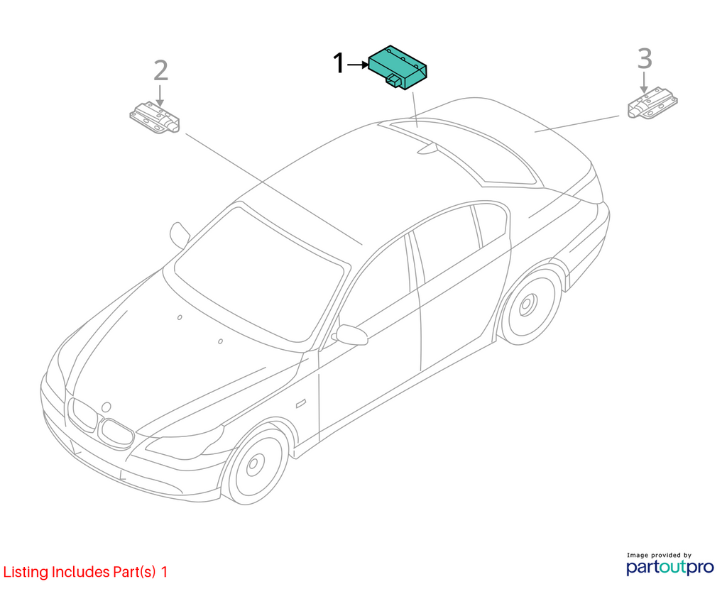 2006 -2012 BMW E60 E61 E70 E64 E63 KEYLESS GO PASSIVE CONTROL MODULE 9134707 OEM