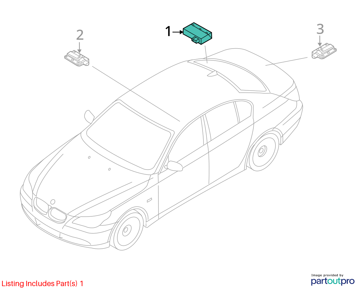 2006 -2012 BMW E60 E61 E70 E64 E63 KEYLESS GO PASSIVE CONTROL MODULE 9134707 OEM